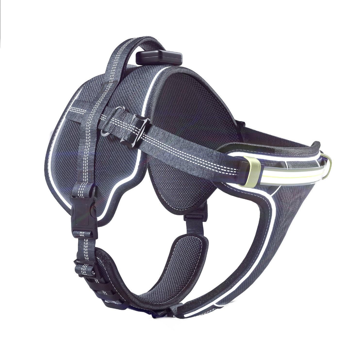 Lumi One Lumen Light Dog Harness - Black