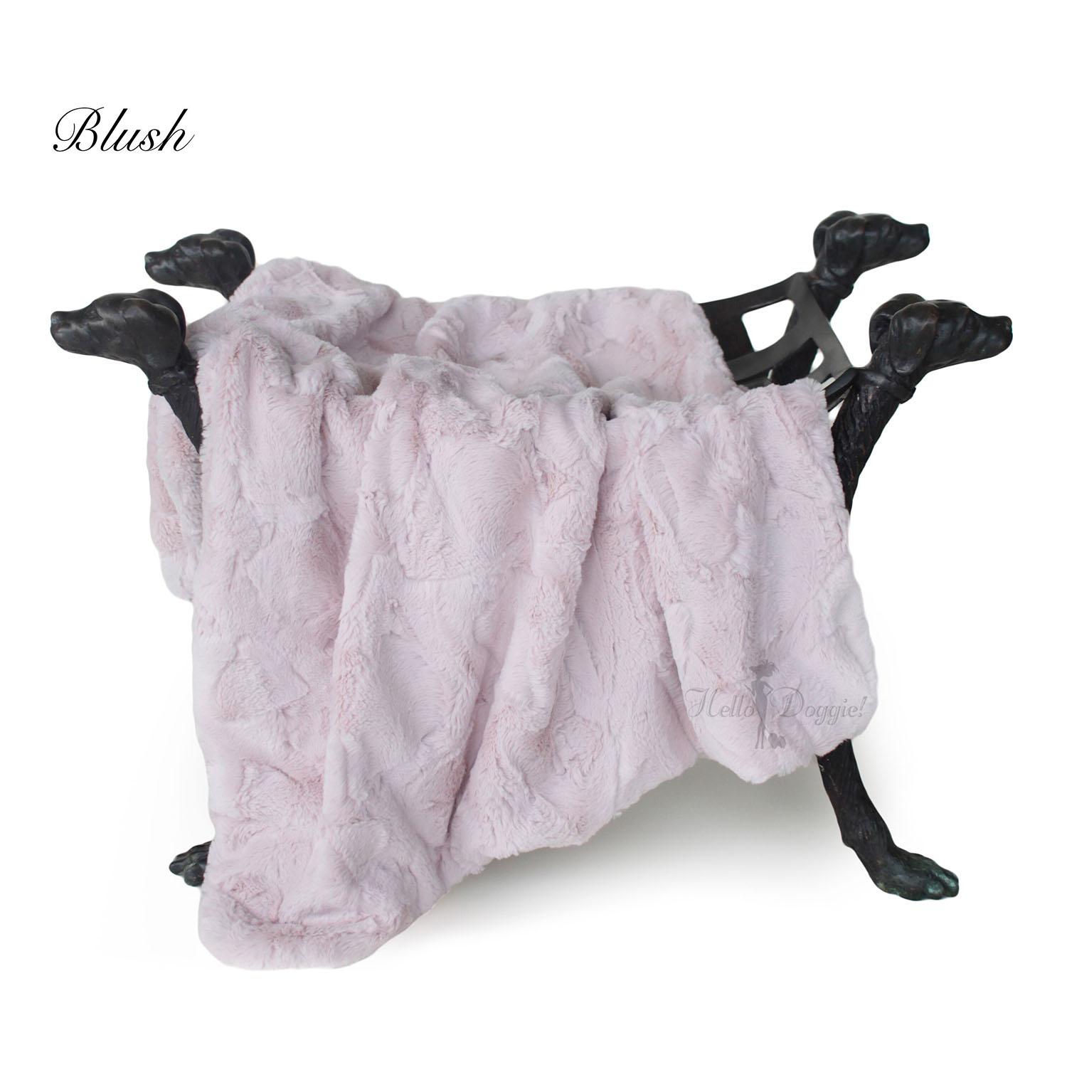 Hello Doggie Luxe Dog Blanket - Blush