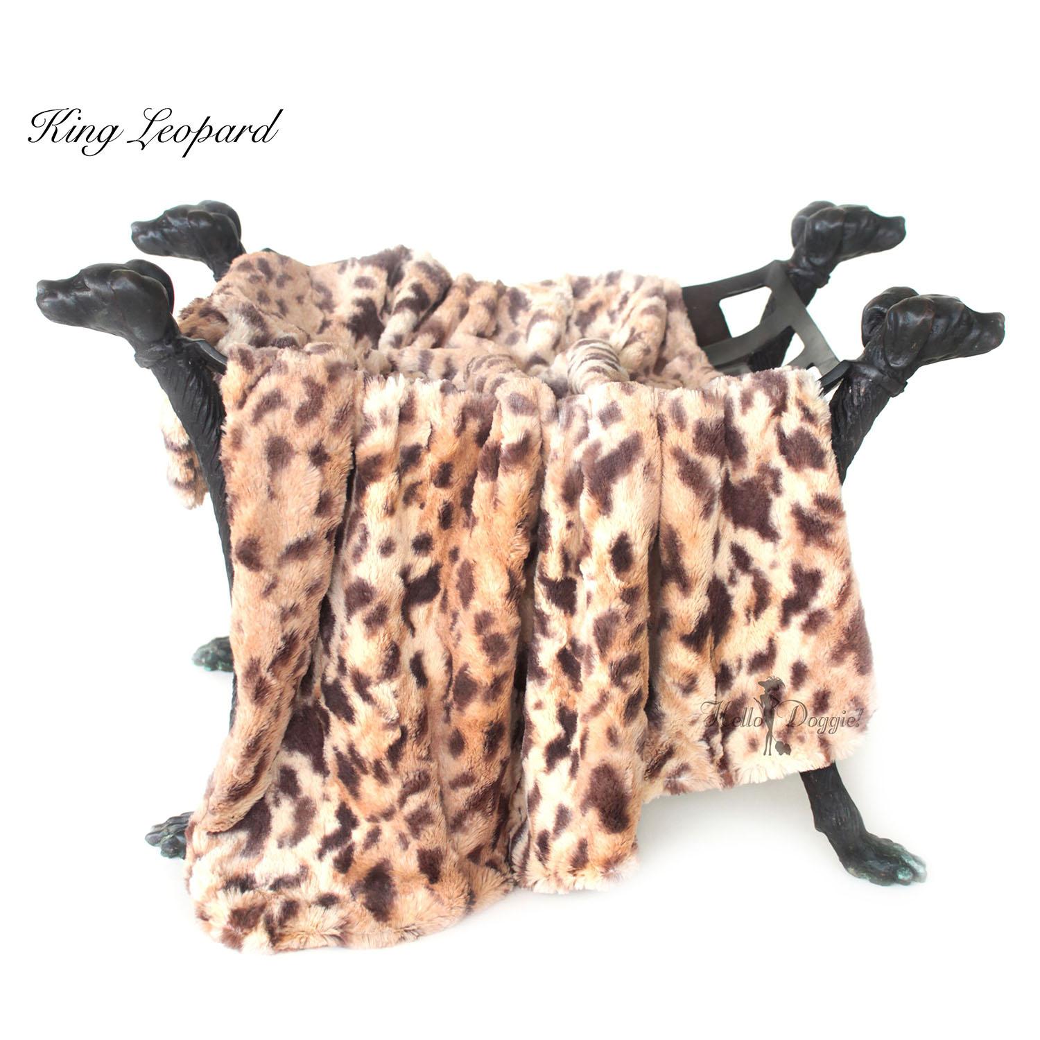 Hello Doggie Luxe Dog Blanket - King Leopard