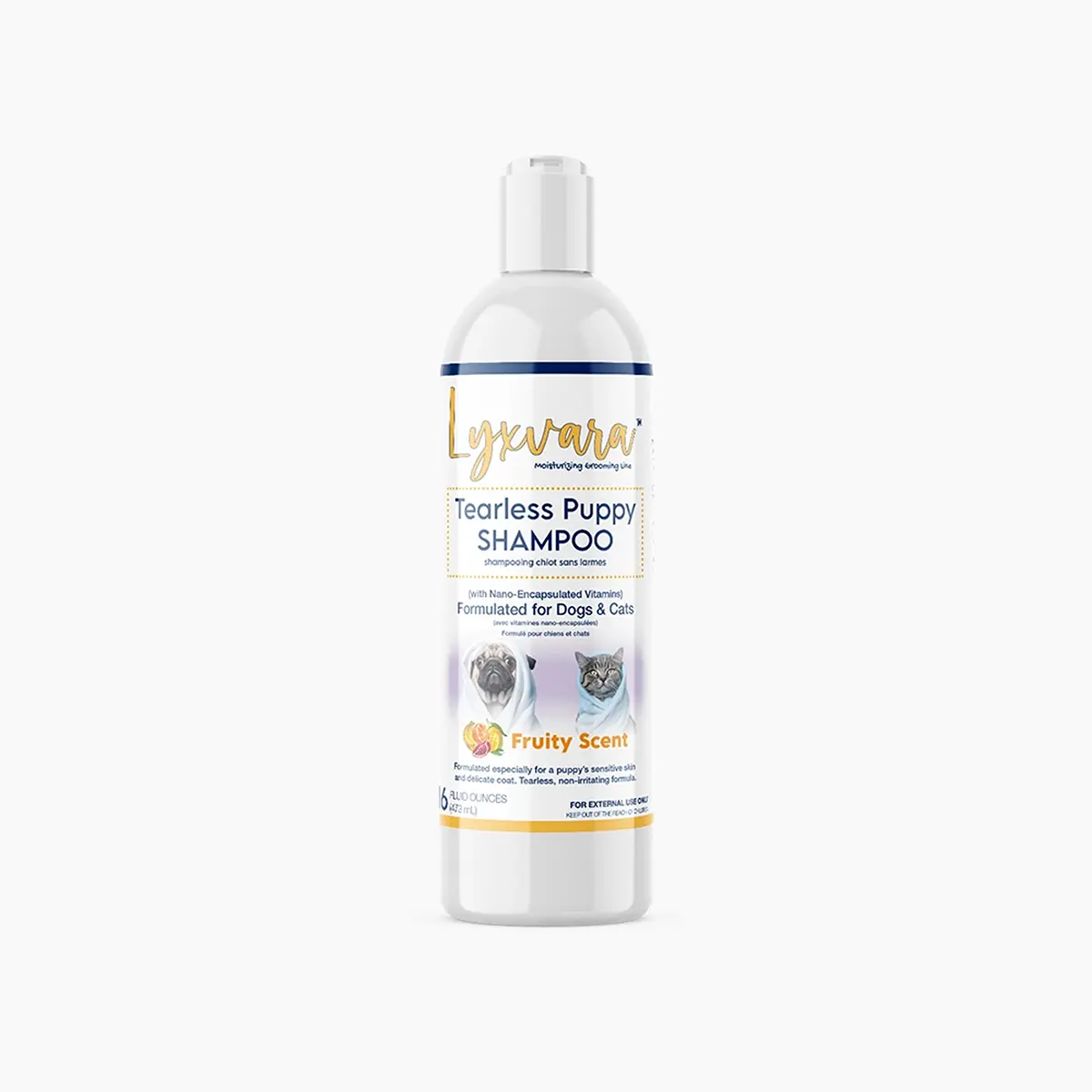 Lyxvara Tearless Puppy Shampoo for Dogs and Cats - Fruity Scent