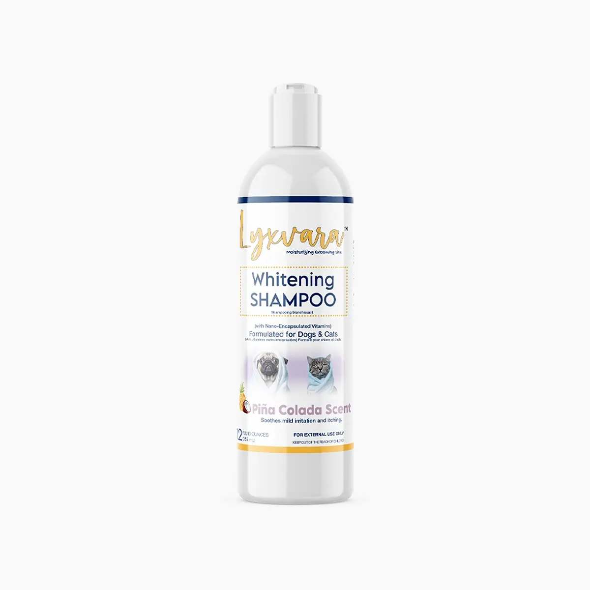 Lyxvara Whitening Shampoo for Dogs and Cats - Piña Colada Scent