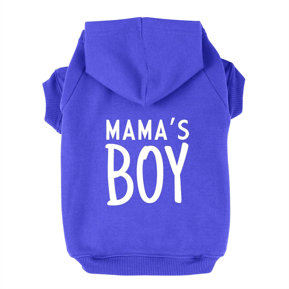 Mama's Boy Dog Hoodie - Blue