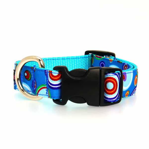 WaLk-e-Woo Martini Dog Collar - Blue | BaxterBoo