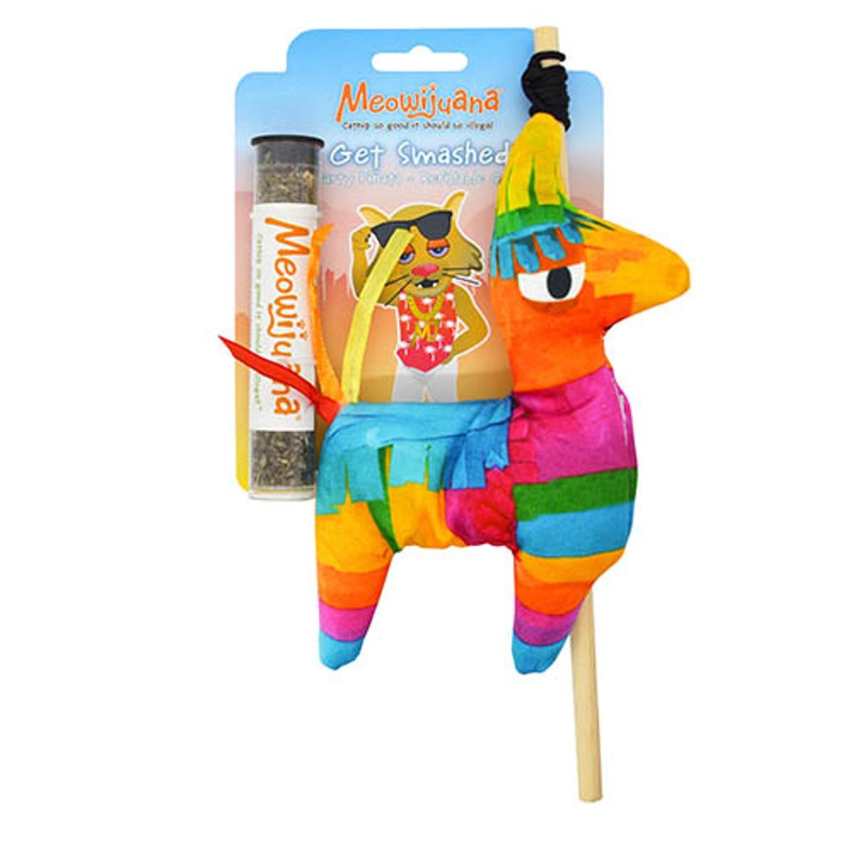 Meowijuana Get Smashed Refillable Cat Toy - Llama Piñata