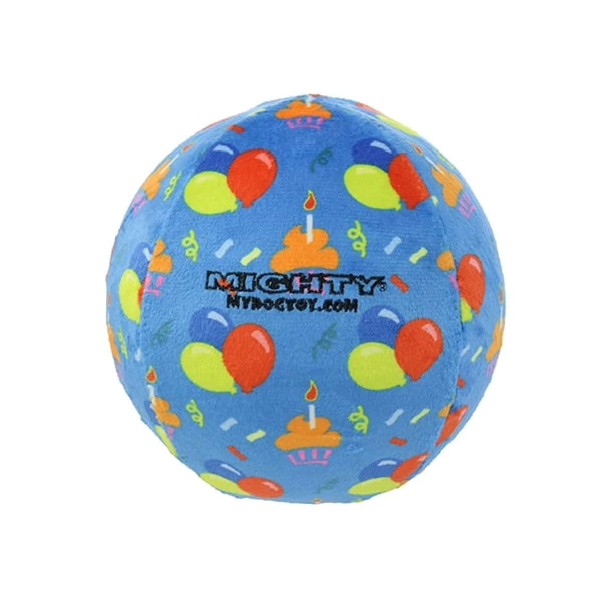 Mighty Stuffing Free Ball Dog Toy - Celebration