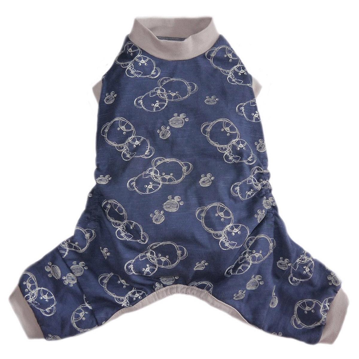 Pooch Outfitters Milo Dog Pajamas with Gray Trim