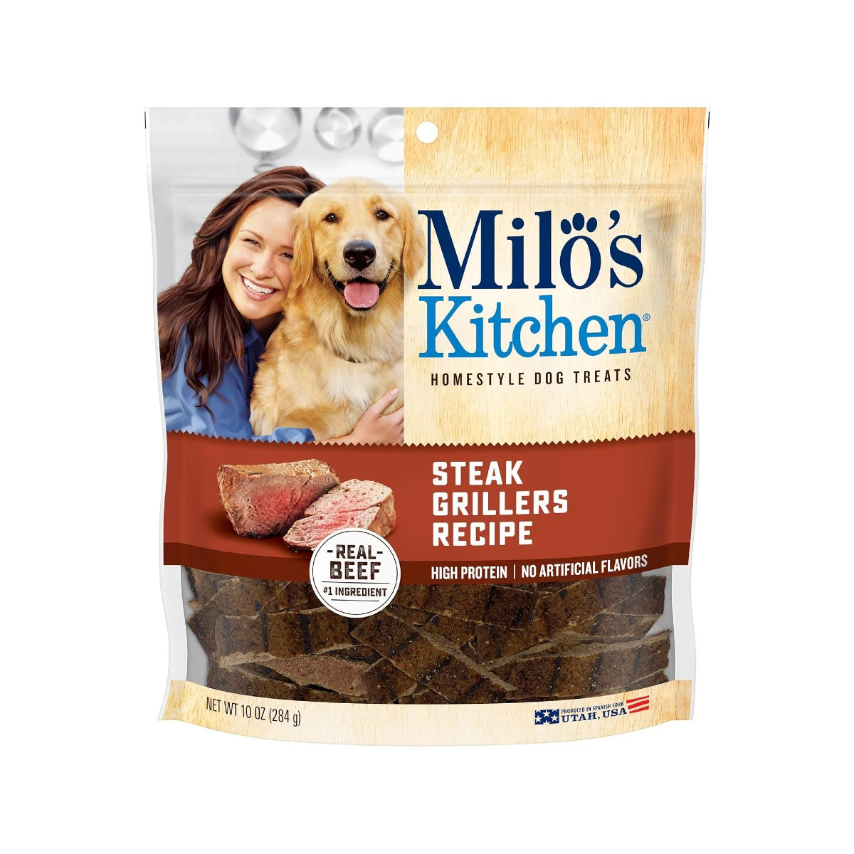 Milo's Kitchen Homestyle Dog Treats - Steak Grillers