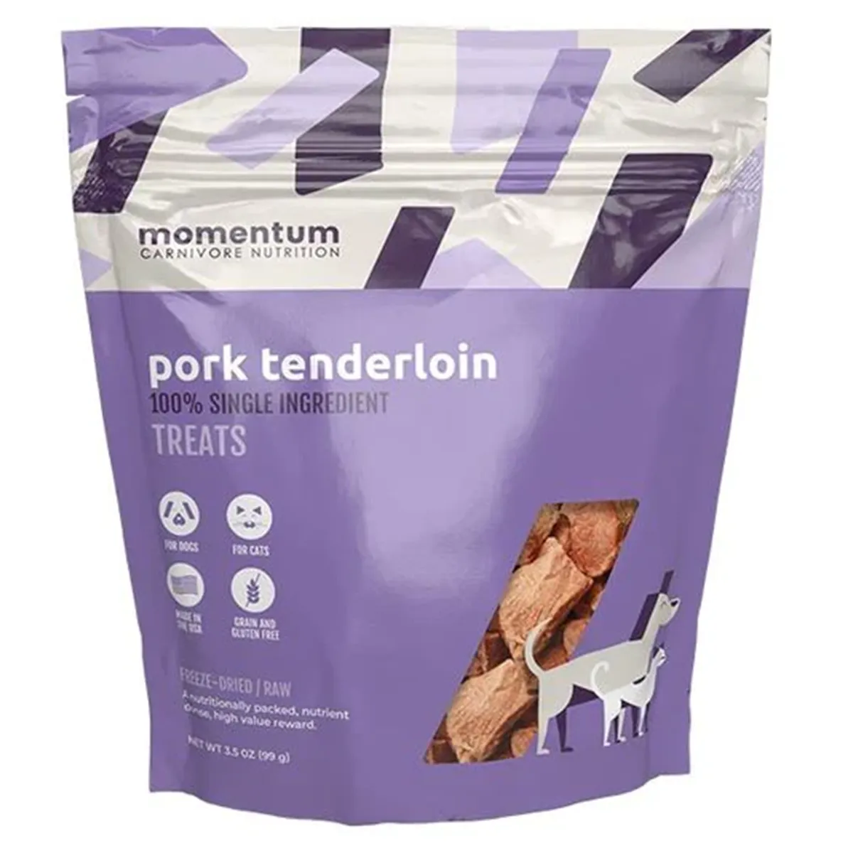 Momentum Freeze Dried Dog & Cat Treats - Pork Tenderloin