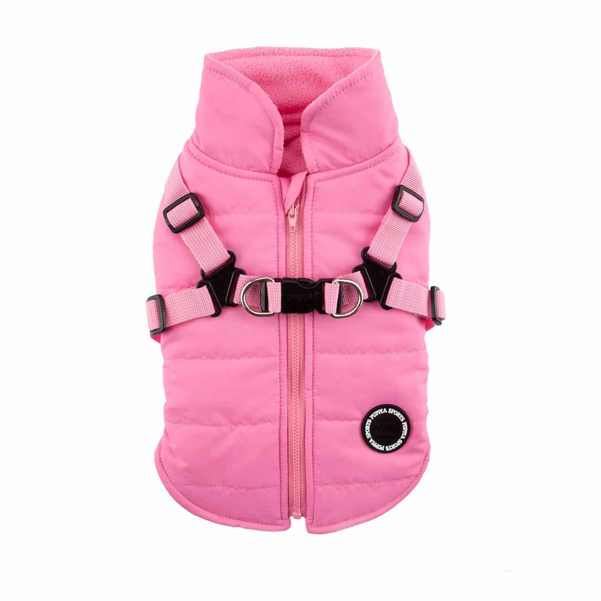 Mountaineer Harness Dog Coat by Puppia - Pink