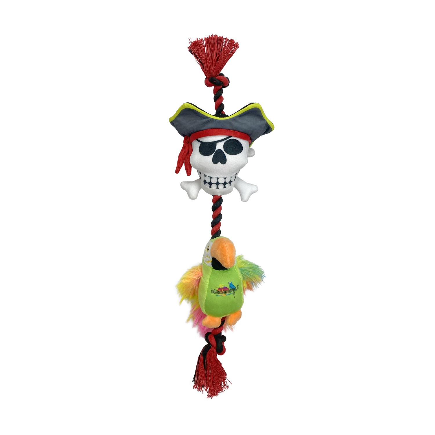 Multipet Margaritaville Pirate & Parrot Rope Dog Toy