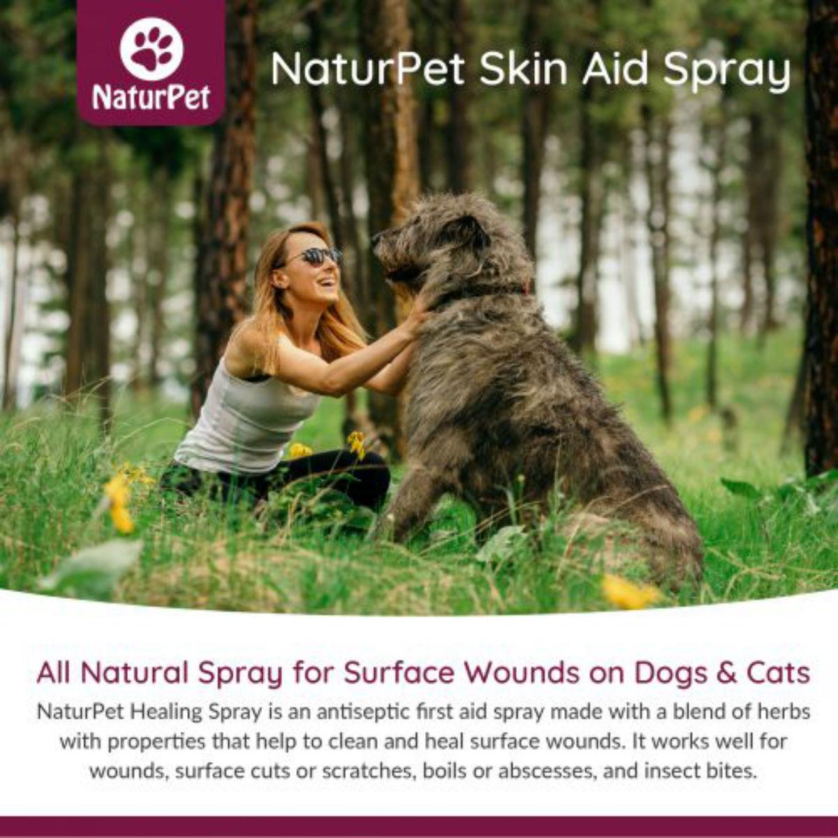 NATURPET Skin Aid Spray Pet Supplement, 100-ml bottle 