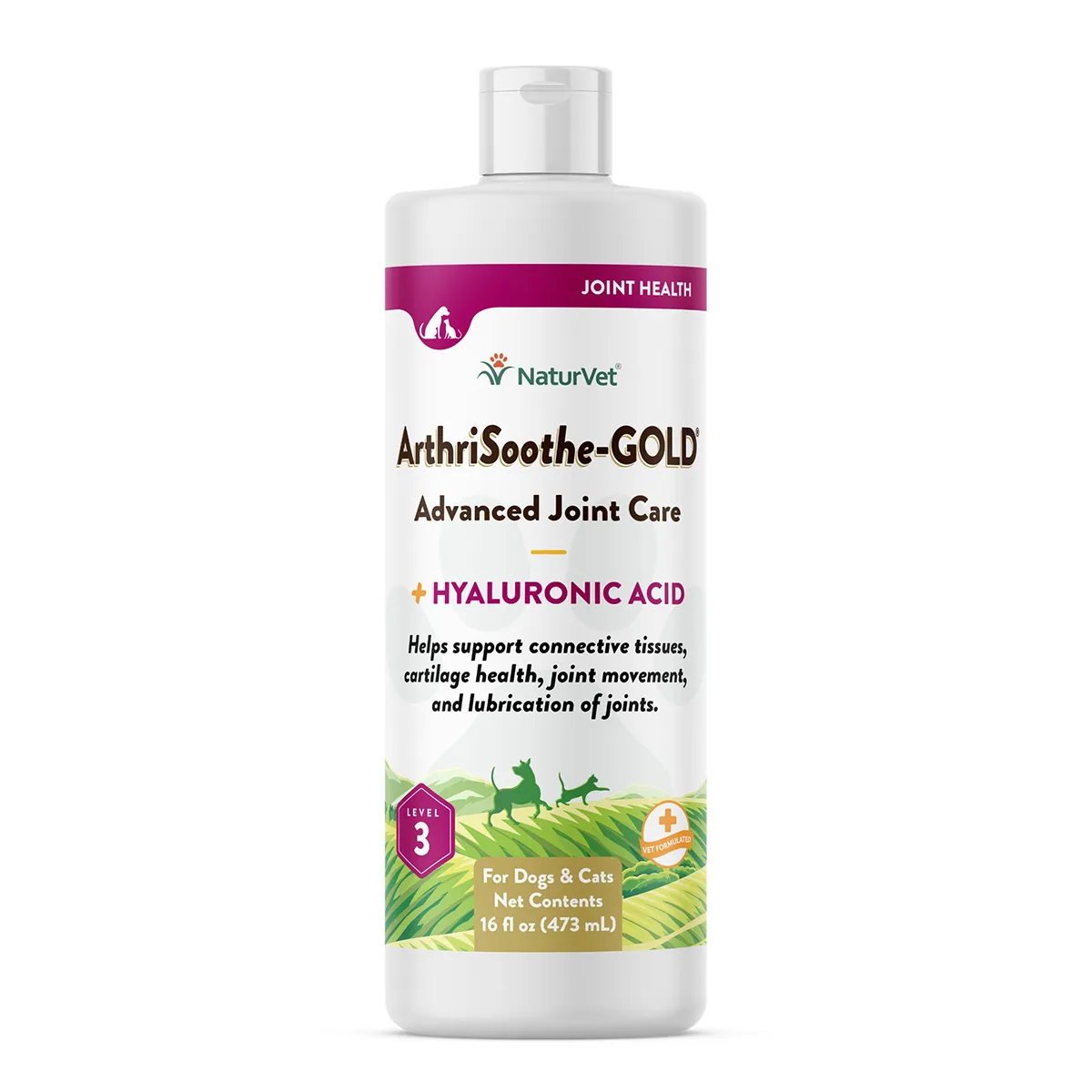 NaturVet ArthriSoothe-Gold Advanced Care Liquid Pet Supplement