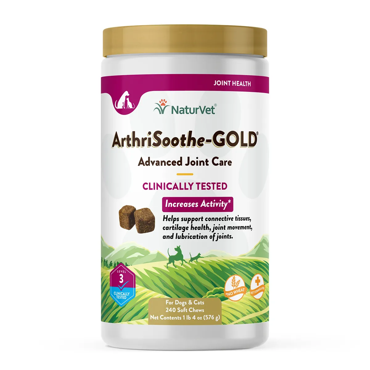 NaturVet ArthriSoothe-Gold Advanced Care Soft Pet Chews