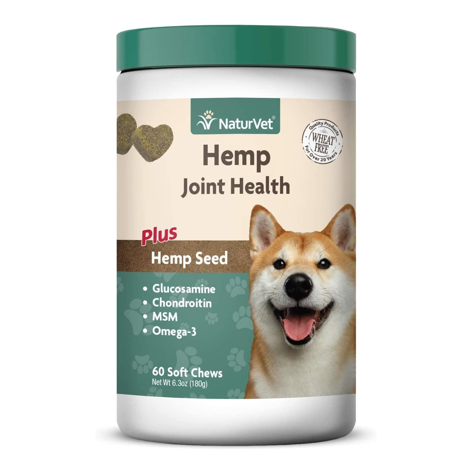 NaturVet Hemp Joint Health Soft Chews Dog Supplement