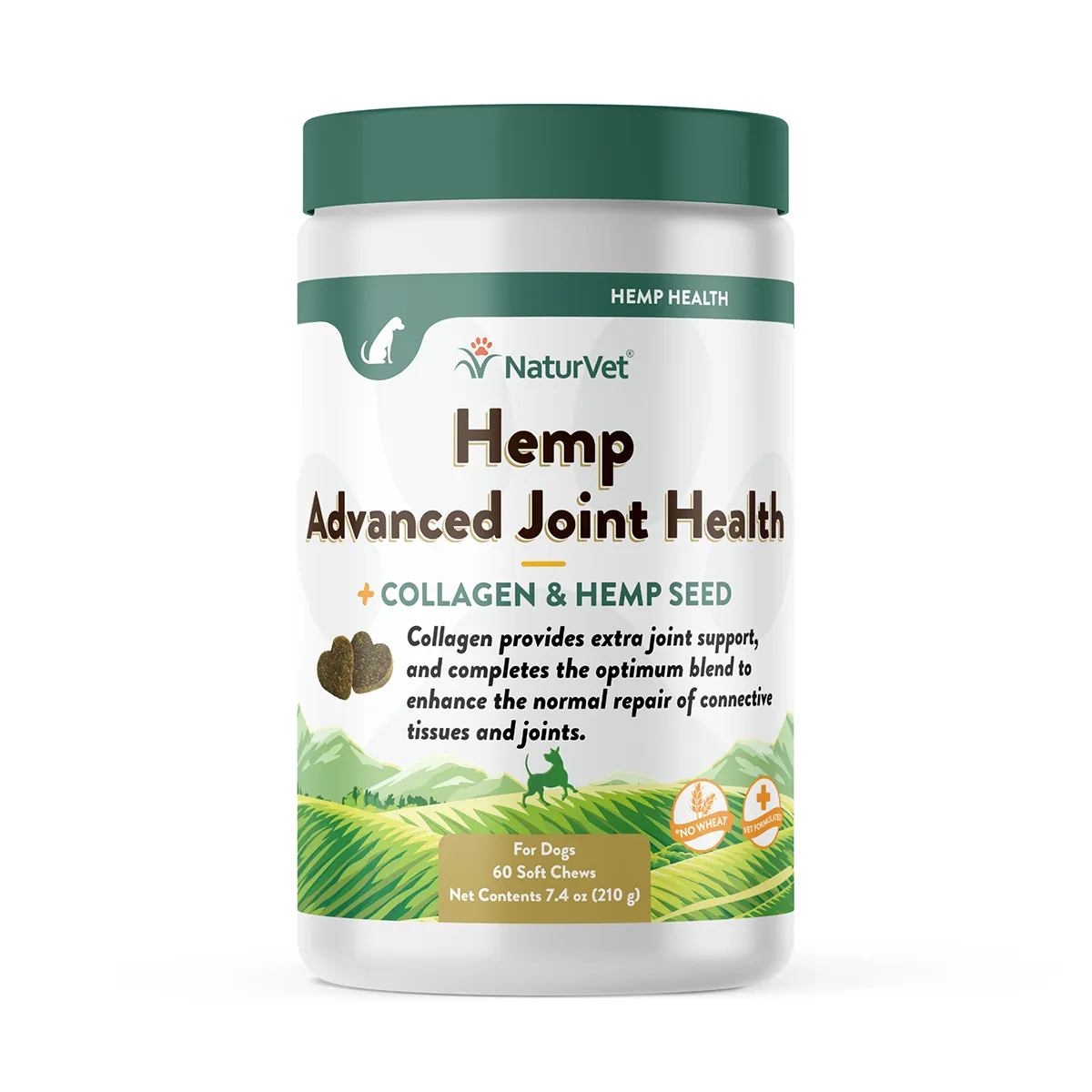 NaturVet Hemp Advanced Joint Health Soft Chews Dog Supplement