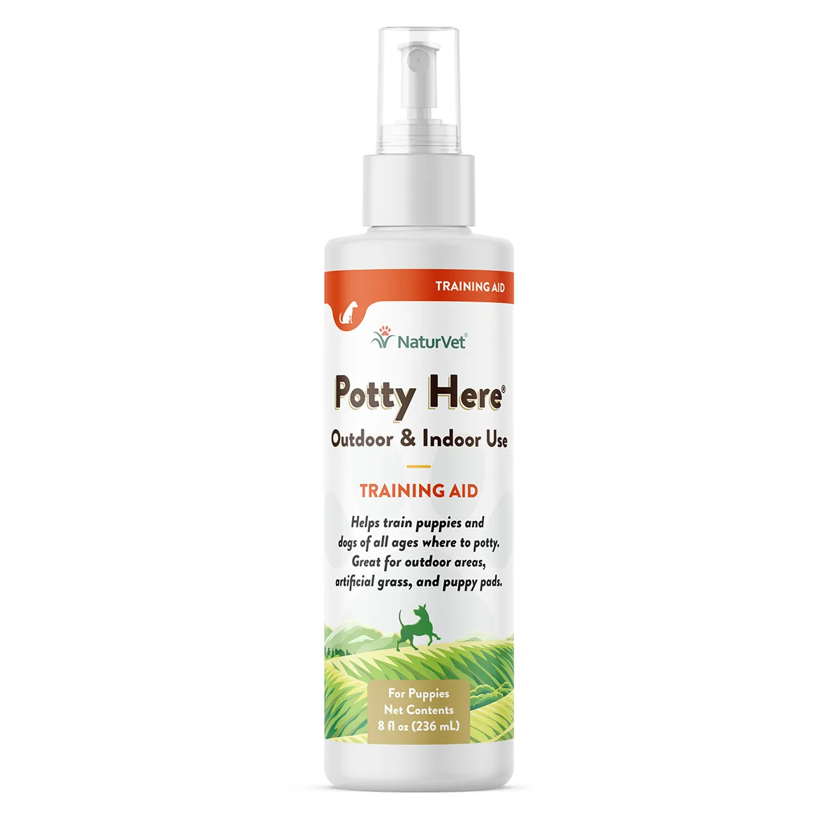 NaturVet Potty Here Training Aid Spray for Dogs