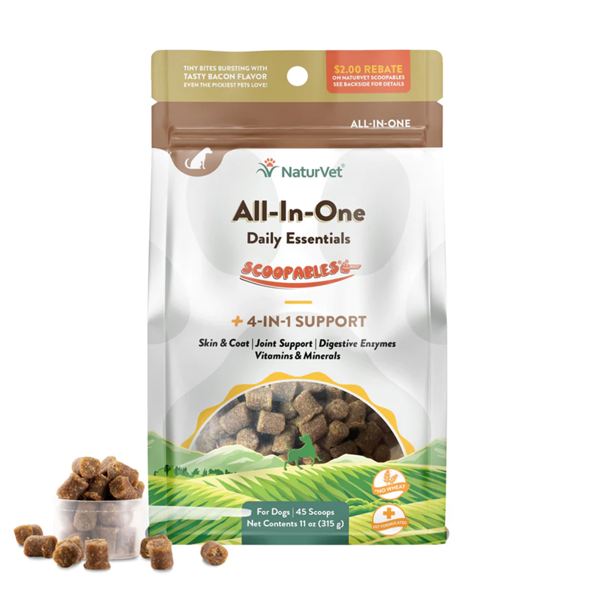 NaturVet Scoopables All-In-One Daily Essentials Dog Soft Chews