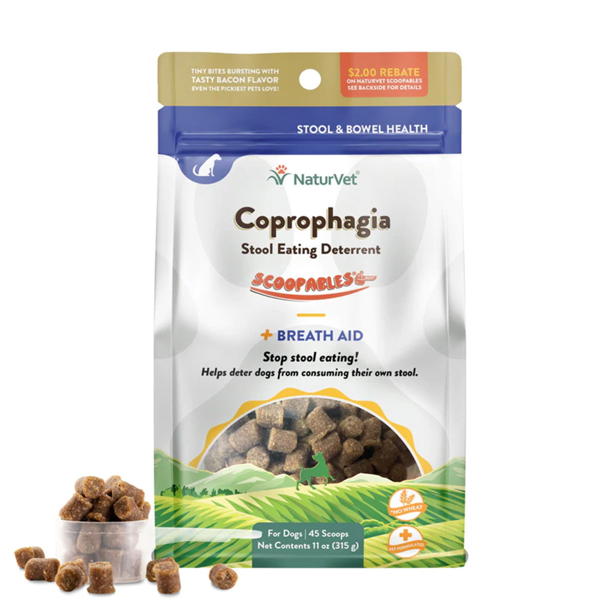 NaturVet Scoopables Coprophagia Stool Eating Deterrent Dog Soft Chews