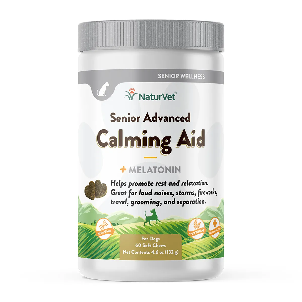 NaturVet Senior Advanced Calming Aid Soft Chew Dog Supplement