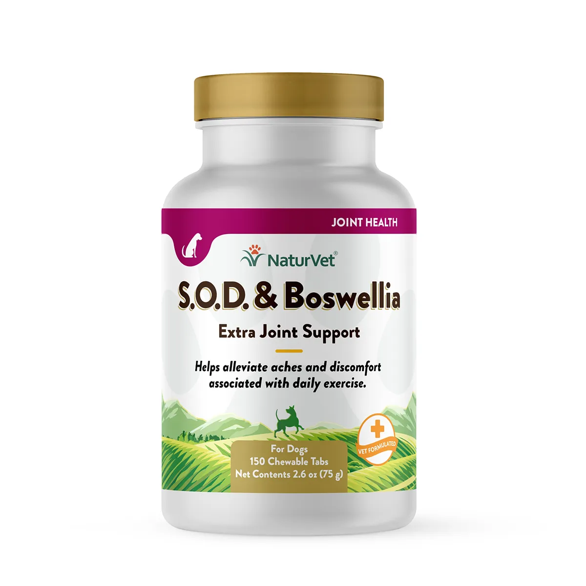 NaturVet S.O.D. & Boswellia Extra Joint Support Chewable Dog Tablets