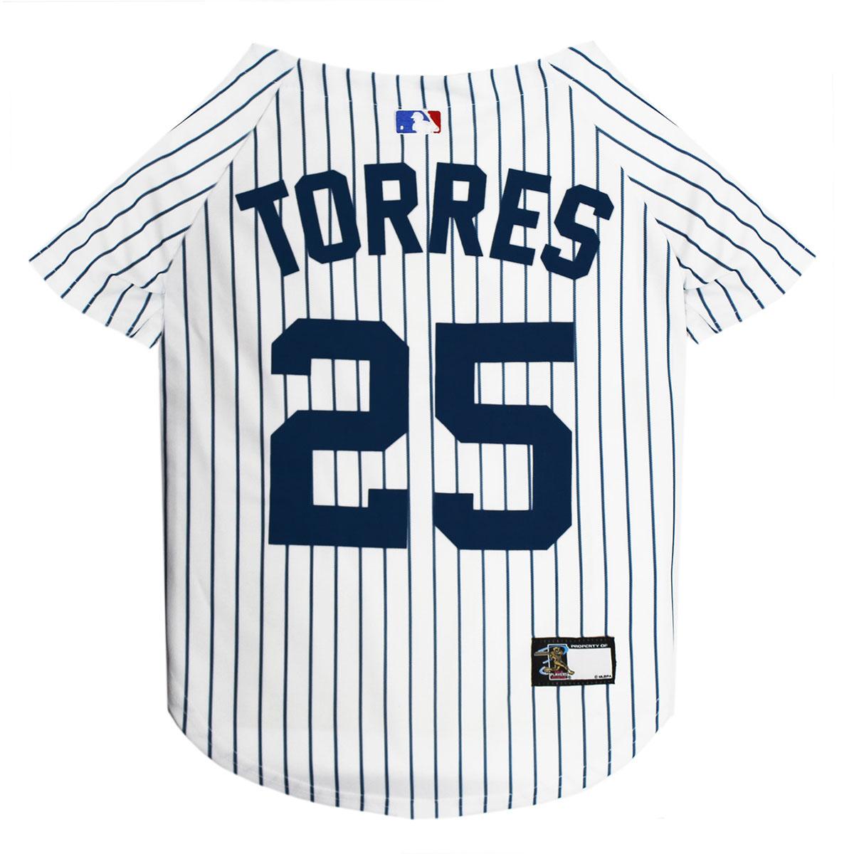 New York Yankees Majestic Pinstripe Baseball Jersey Large Made In