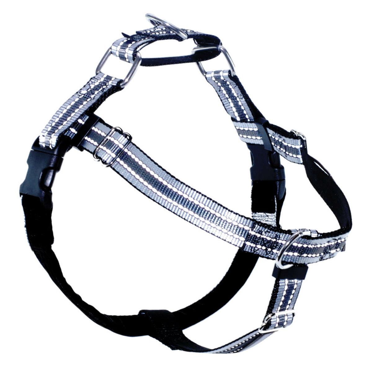 2 Hounds Design No-Pull Dog Harness Deluxe Training Package - Black Reflective