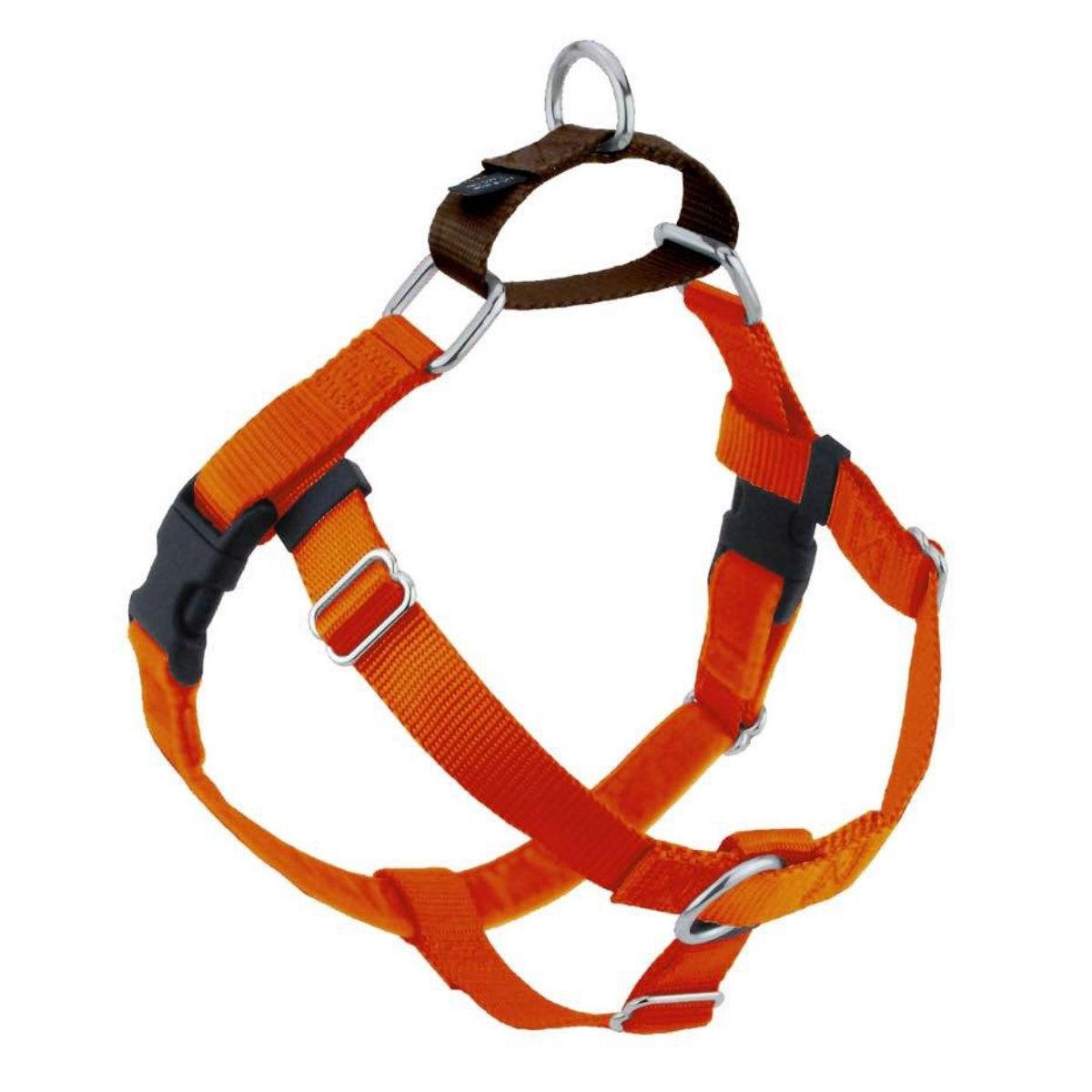 2 Hounds Design No-Pull Dog Harness Deluxe Training Package - Rust and Brown