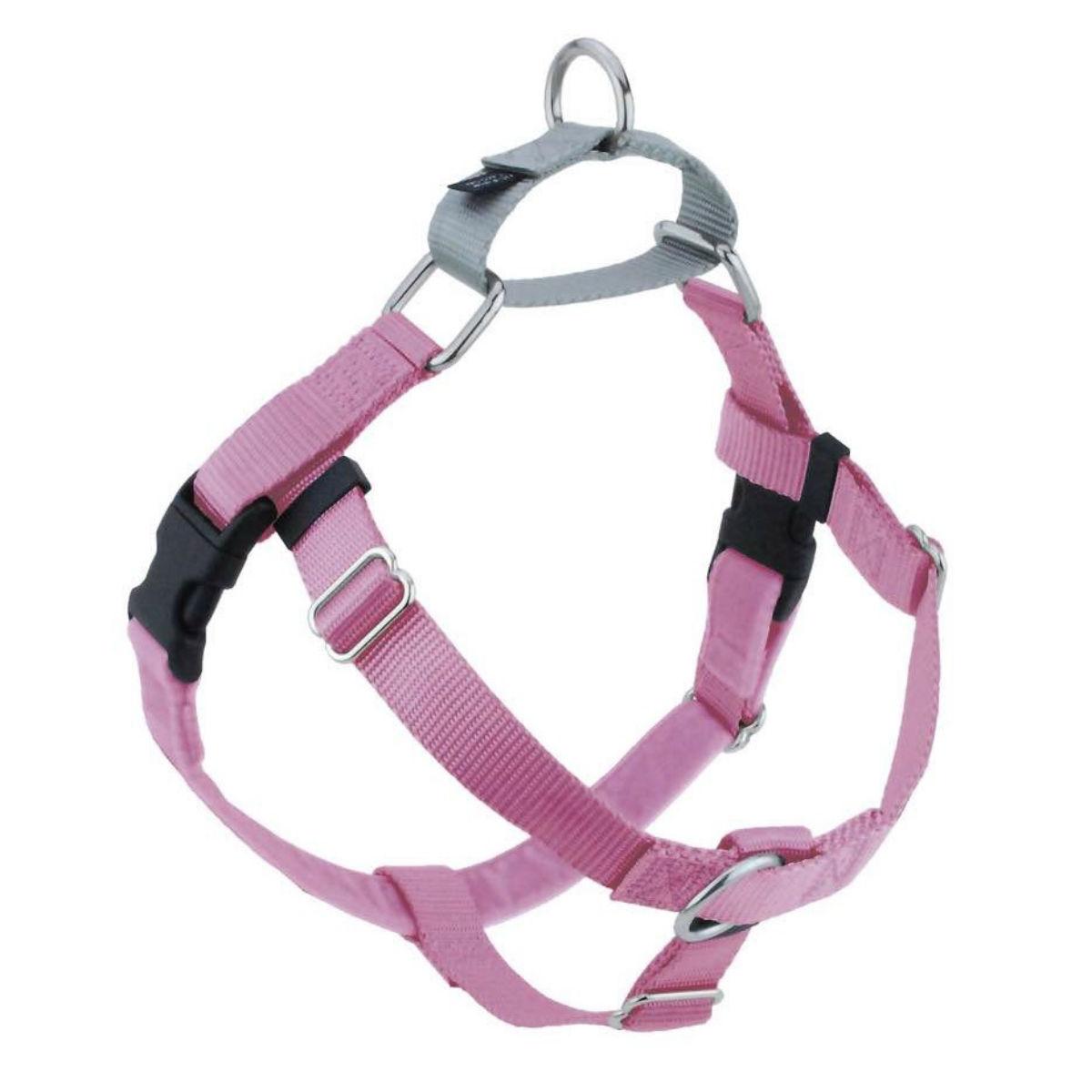 2 Hounds Design No-Pull Dog Harness Deluxe Training Package - Rose and Silver