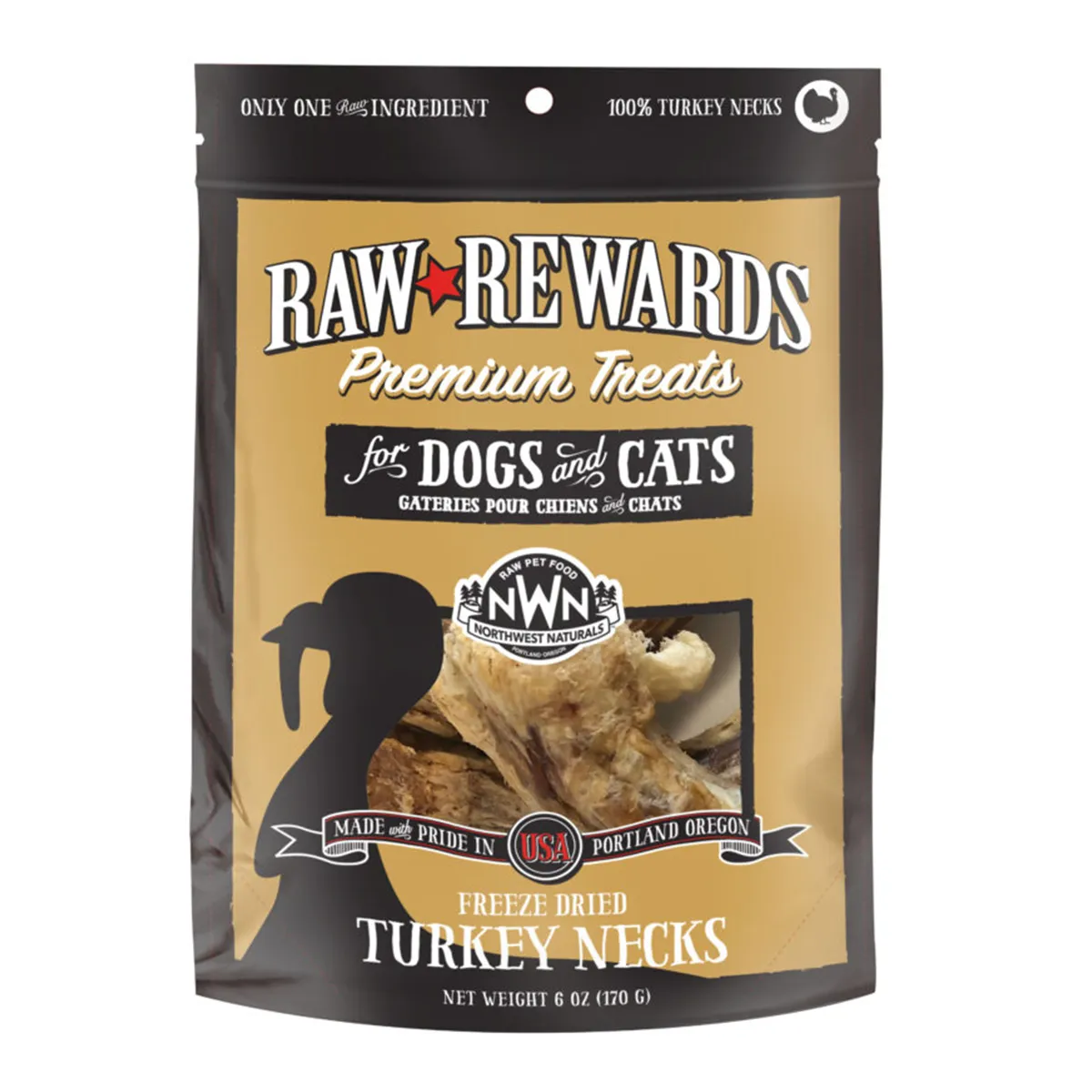 Northwest Naturals Freeze-Dried Turkey Necks Dog & Cat Treats