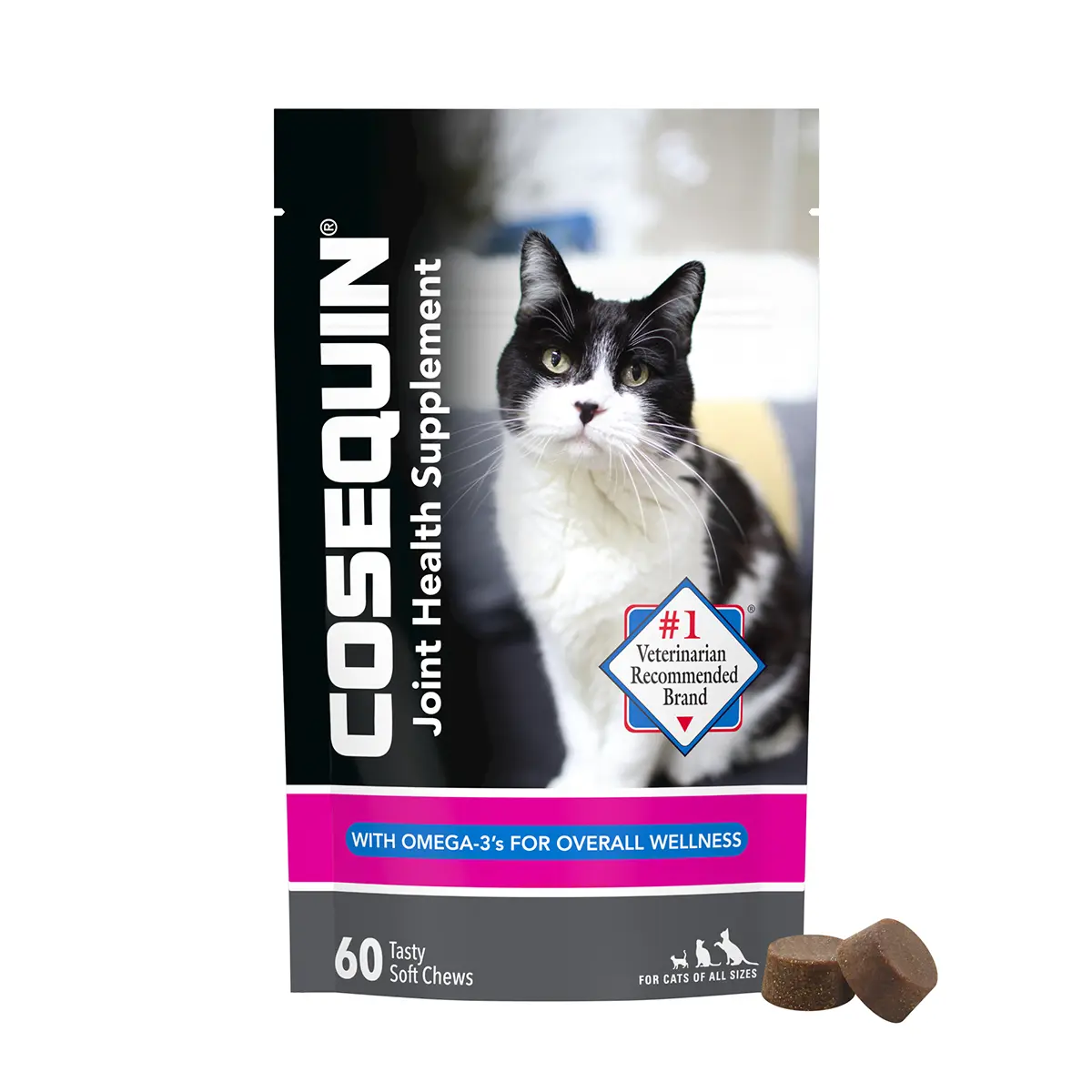 Nutramax® Cosequin® Joint Health Supplement for Cats - Soft Chews With Glucosamine, Chondroitin, and Omega-3