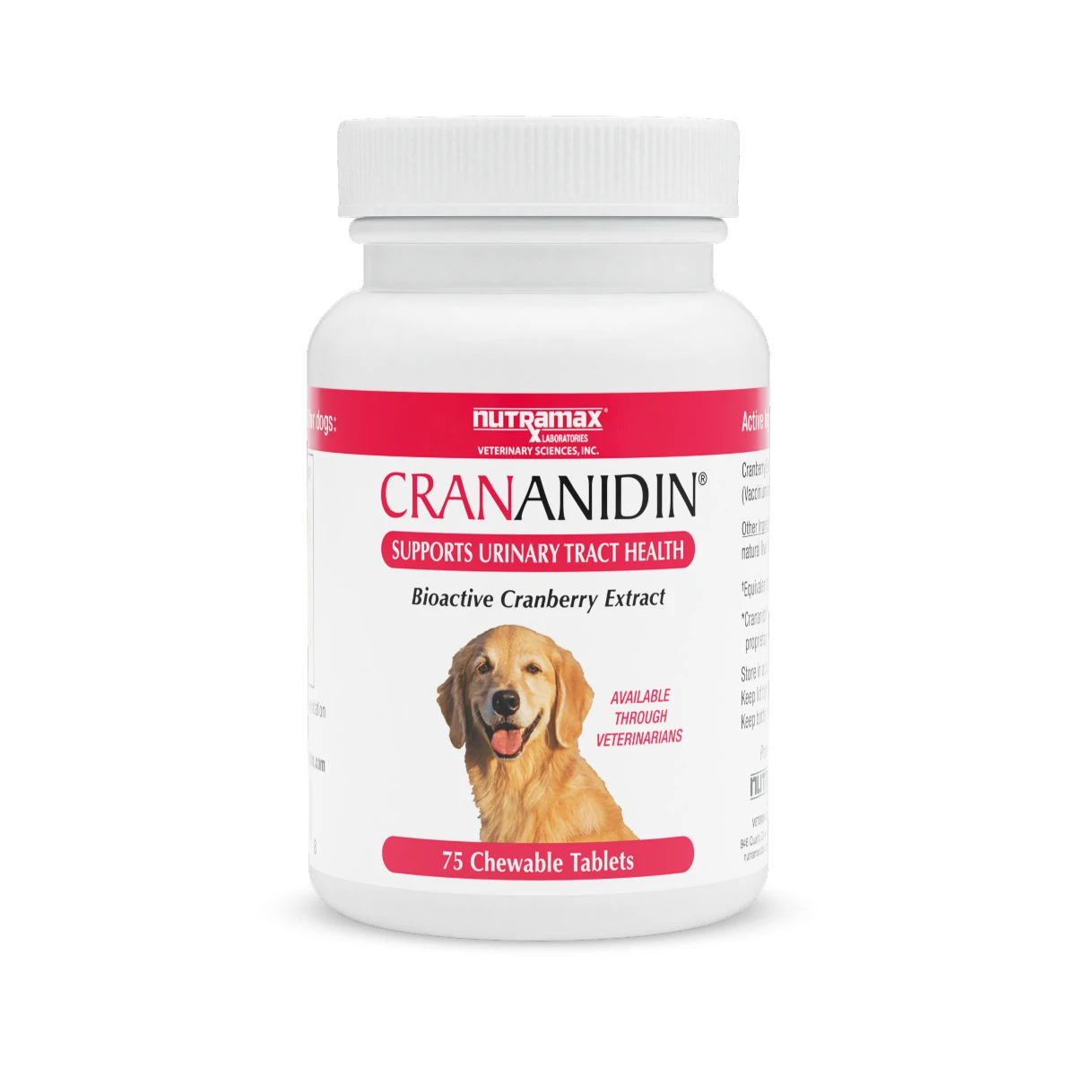 Nutramax Crananidin Urinary Tract Health Supplement Chewable Dog Tablet