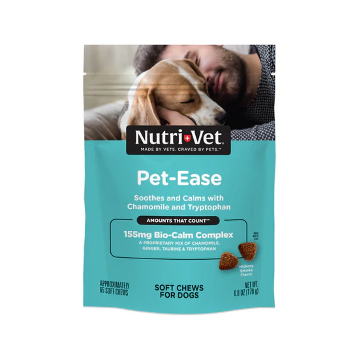 Nutri-Vet Pet-Ease Soft Chews for Dogs - Hickory Smoke Flavor