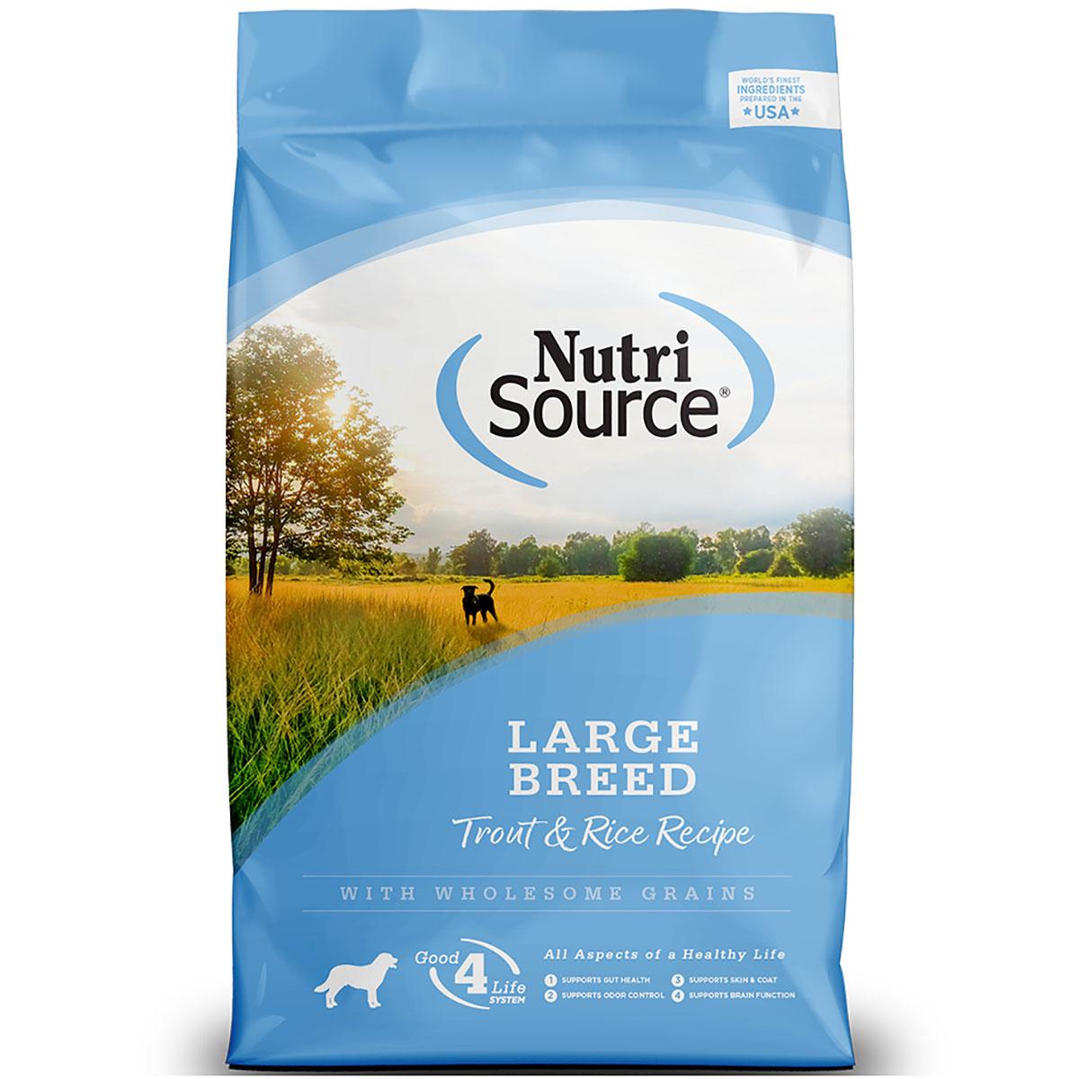 NutriSource Large Breed Trout & Rice Recipe Dry Dog Food 