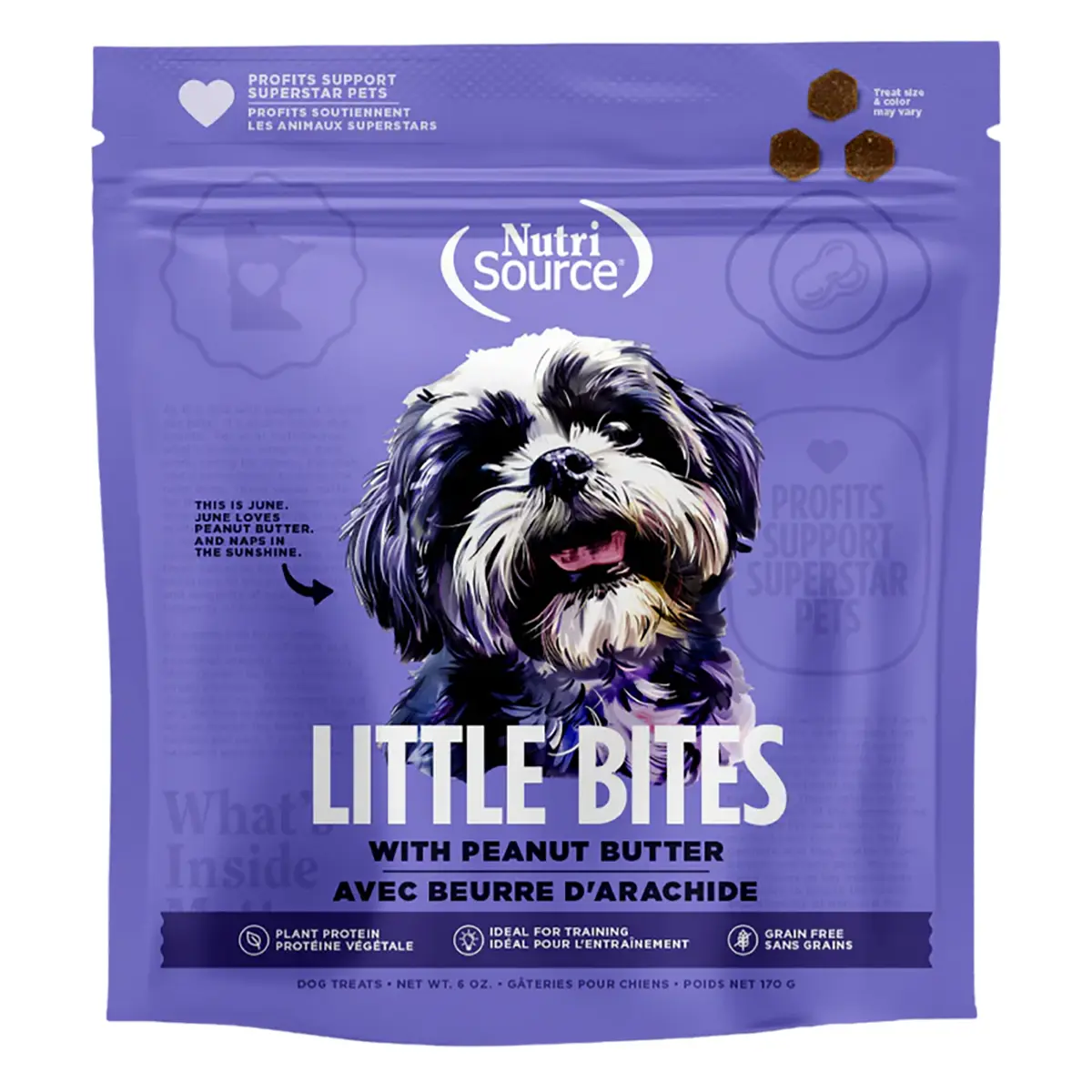 NutriSource Little Bites Grain Free Dog Treats - Peanut Butter