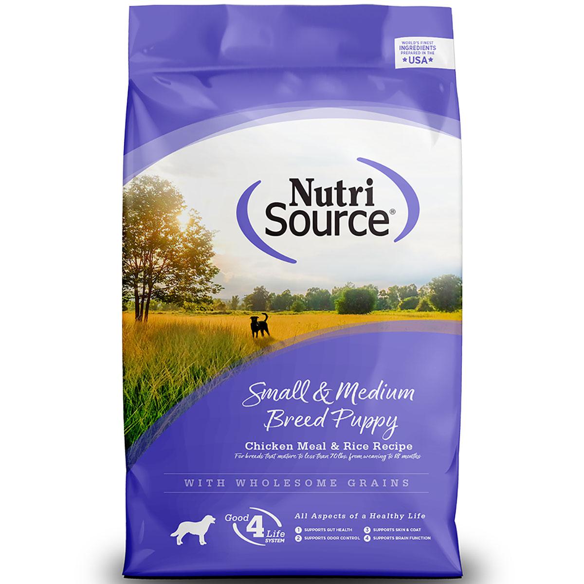 NutriSource Small & Medium Breed Puppy Chicken Meal & Rice Recipe Dry Dog Food
