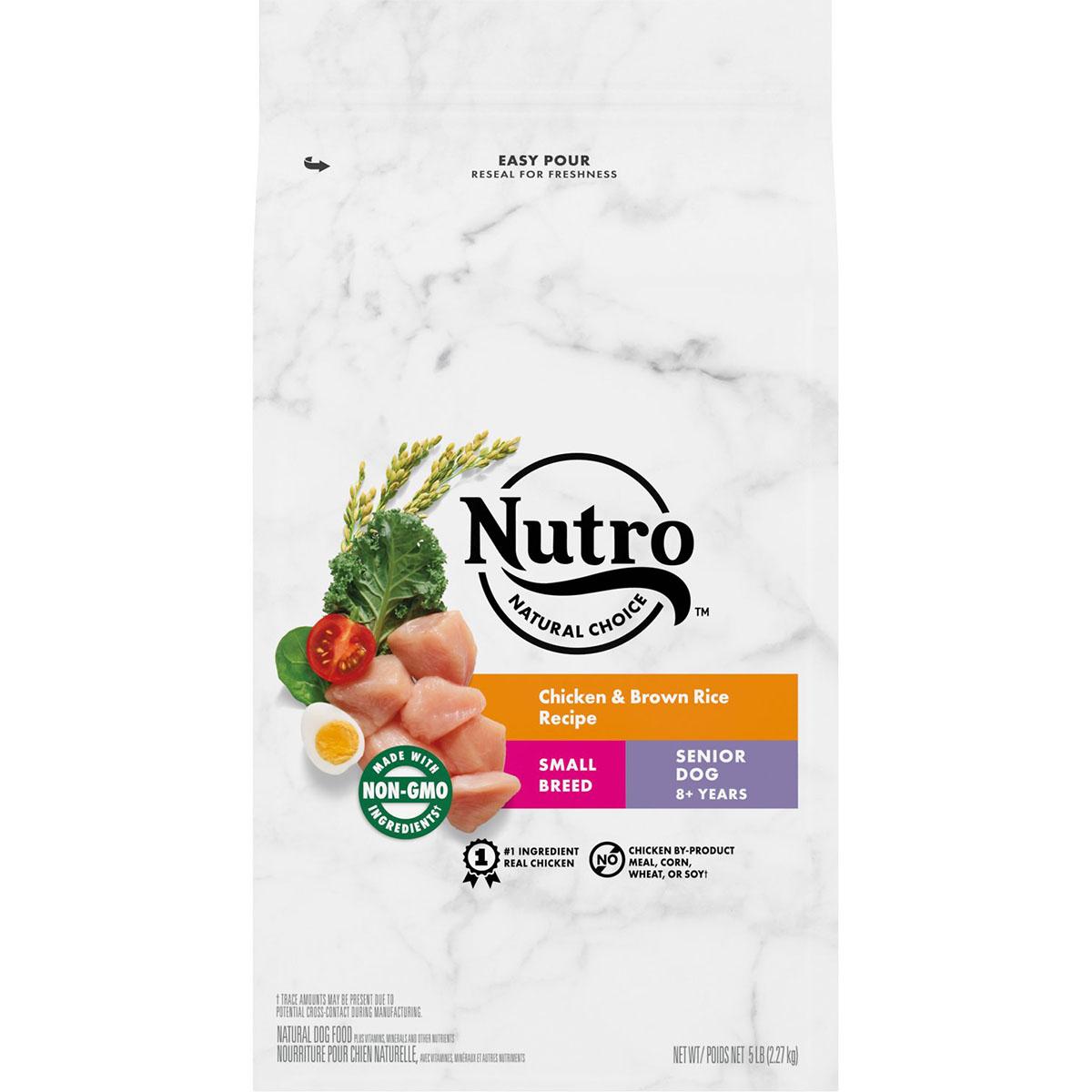 Nutro Wholesome Essentials Small Breed Senior Dog Food - Chicken, Brown Rice & Sweet Potato