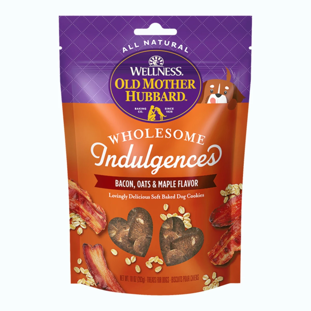 Old Mother Hubbard Wholesome Indulgences Soft Baked Dog Treats - Bacon, Oats, and Maple