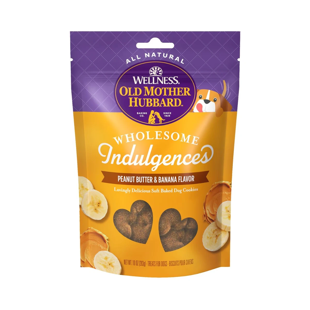 Old Mother Hubbard Wholesome Indulgences Soft Baked Dog Treats - Peanut Butter and Banana