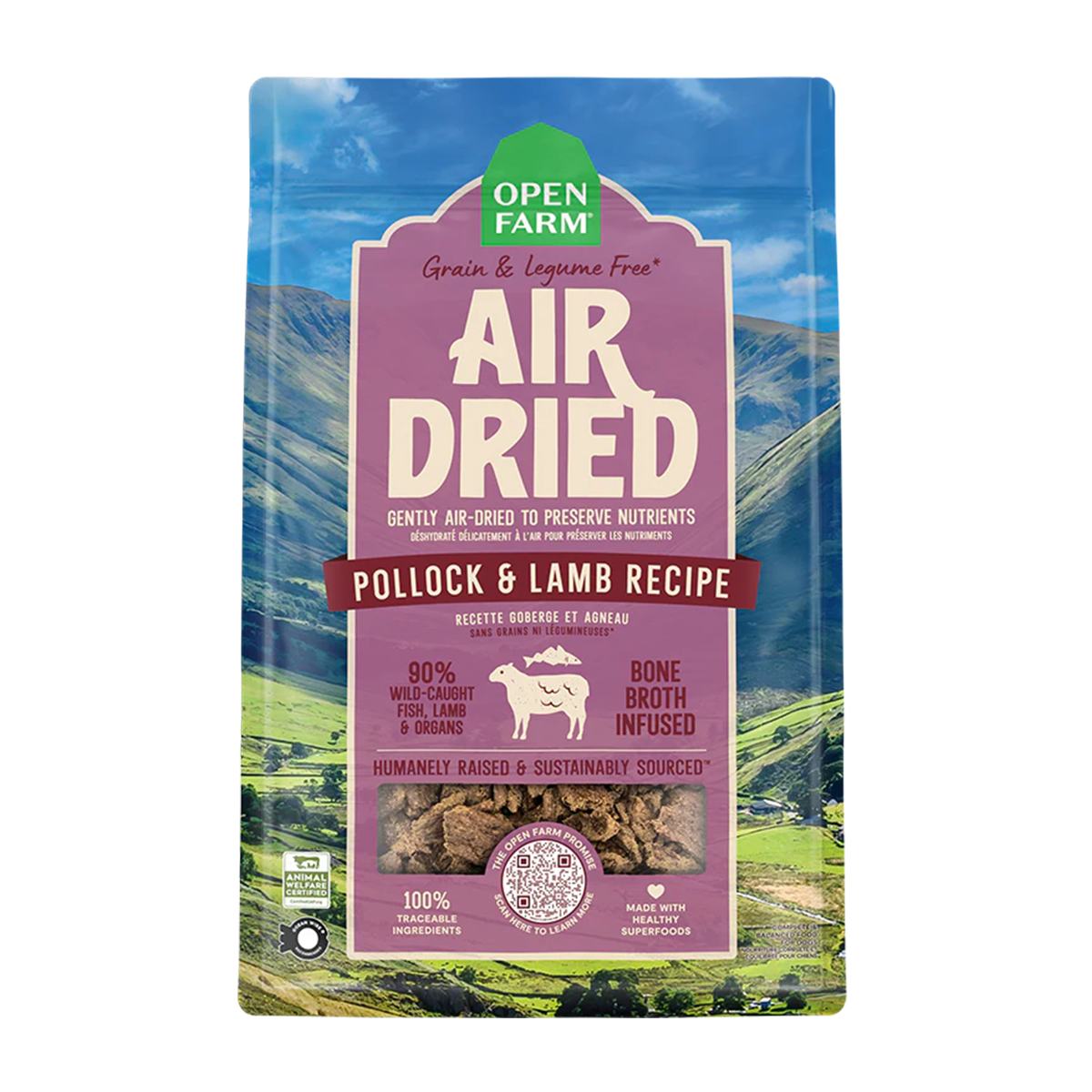 Open Farm Air Dried Dog Food - Pollock & Lamb