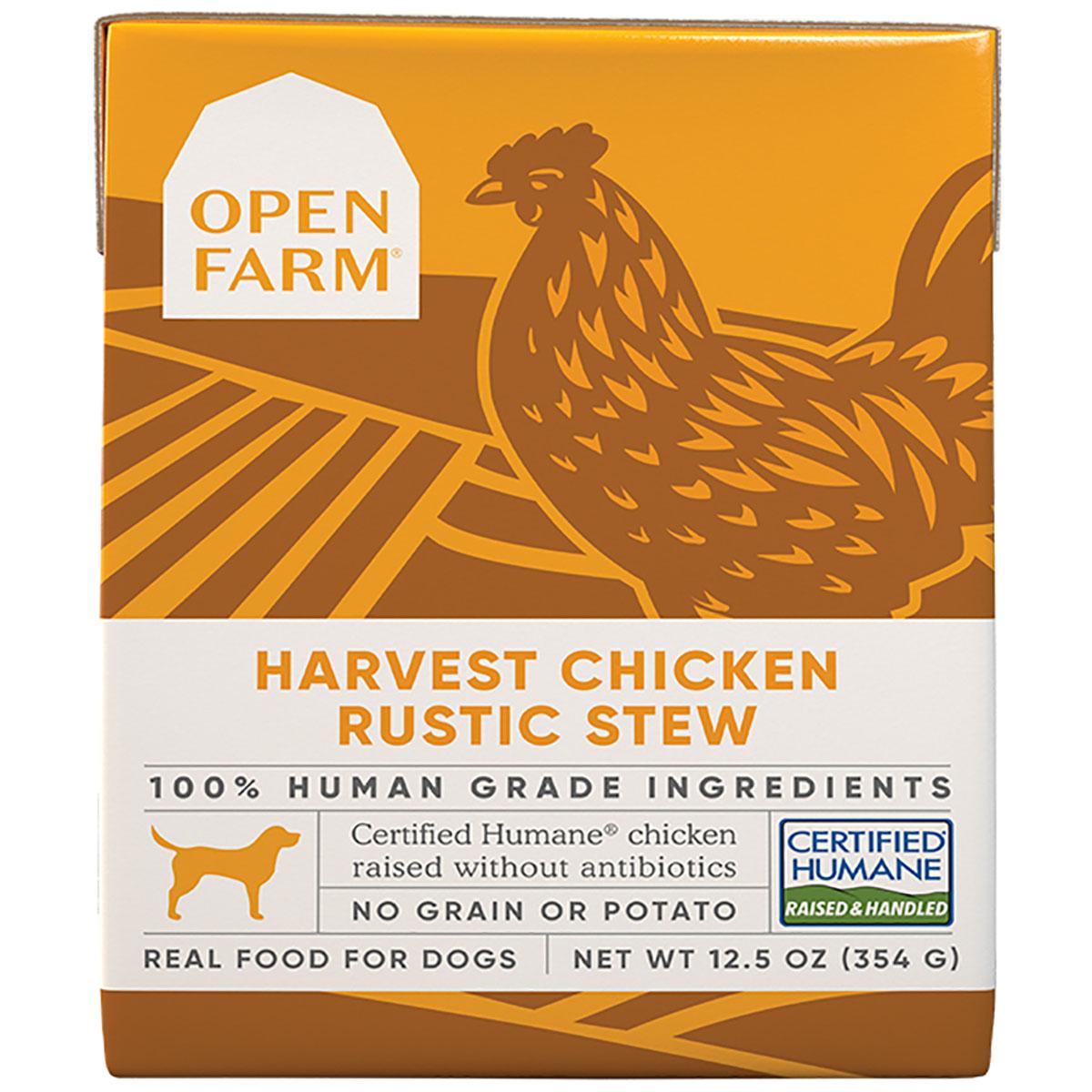 Open Farm Harvest Chicken Rustic Stew Wet Dog Food 