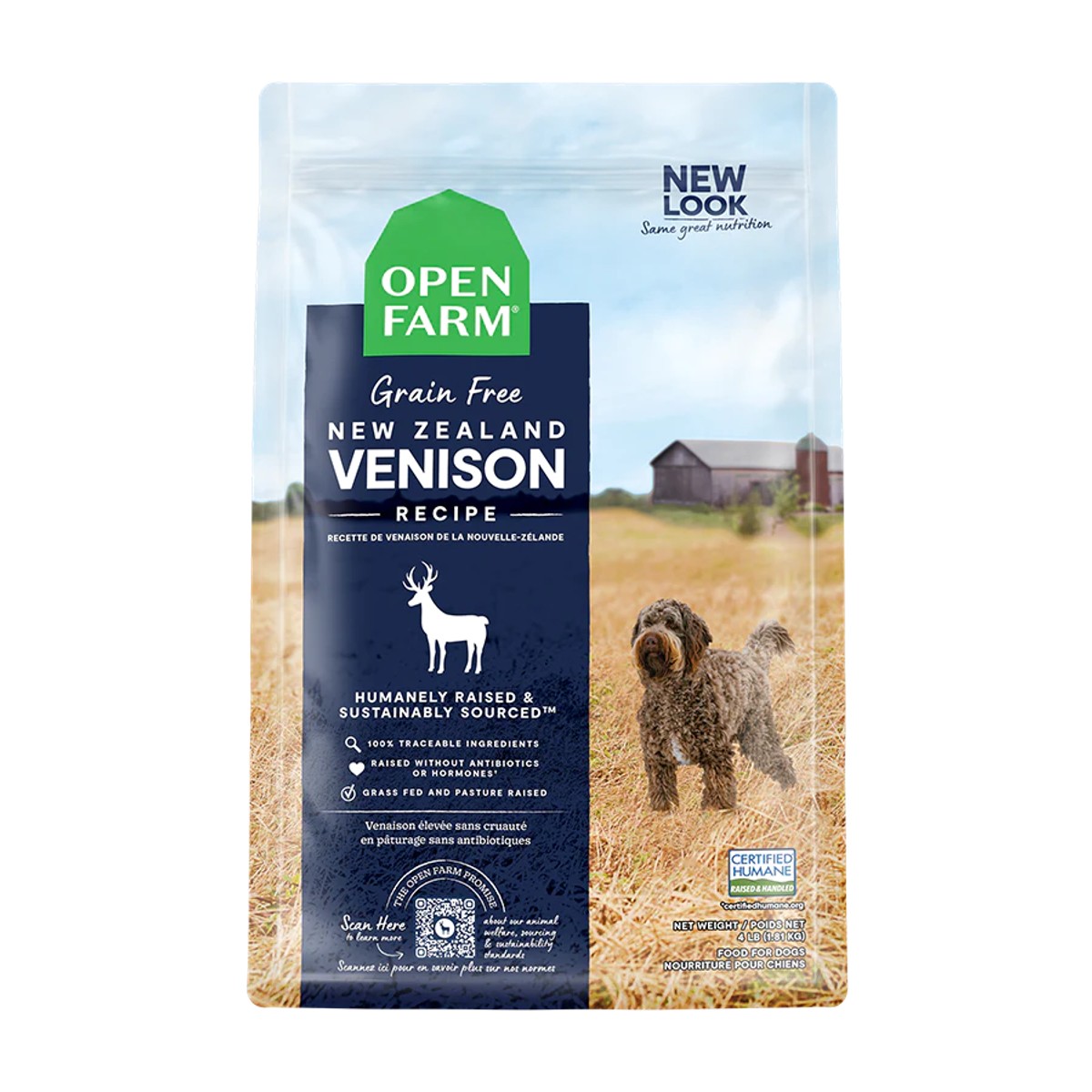 Open Farm New Zealand Venison Recipe Dry Dog Food