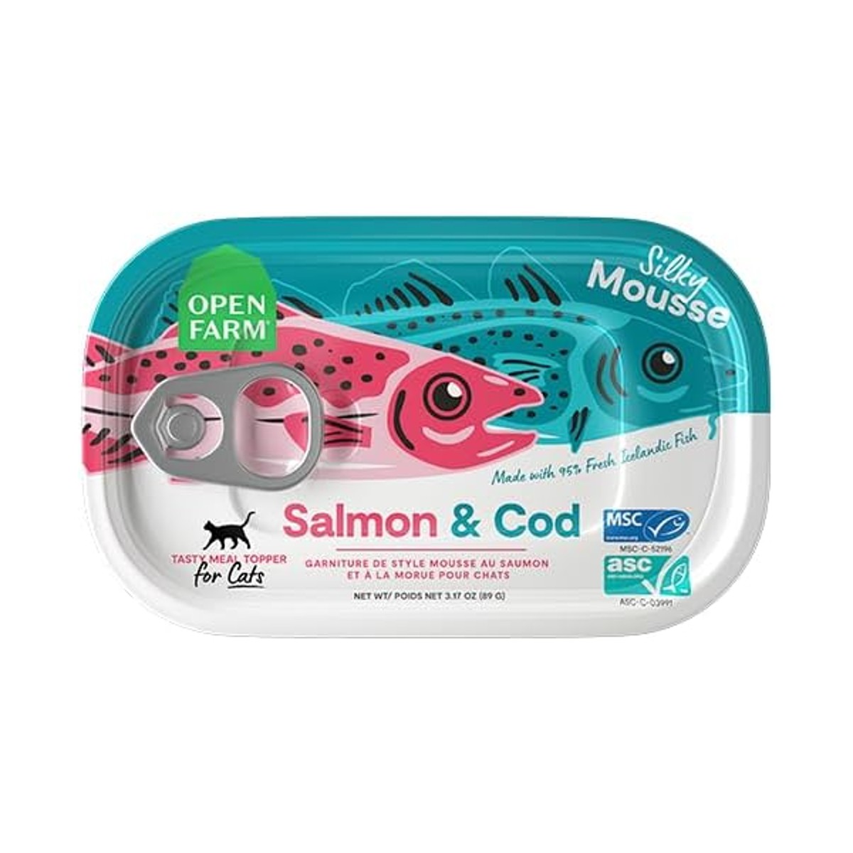 Open Farm Silky Mousse Cat Food Topper - Salmon & Cod