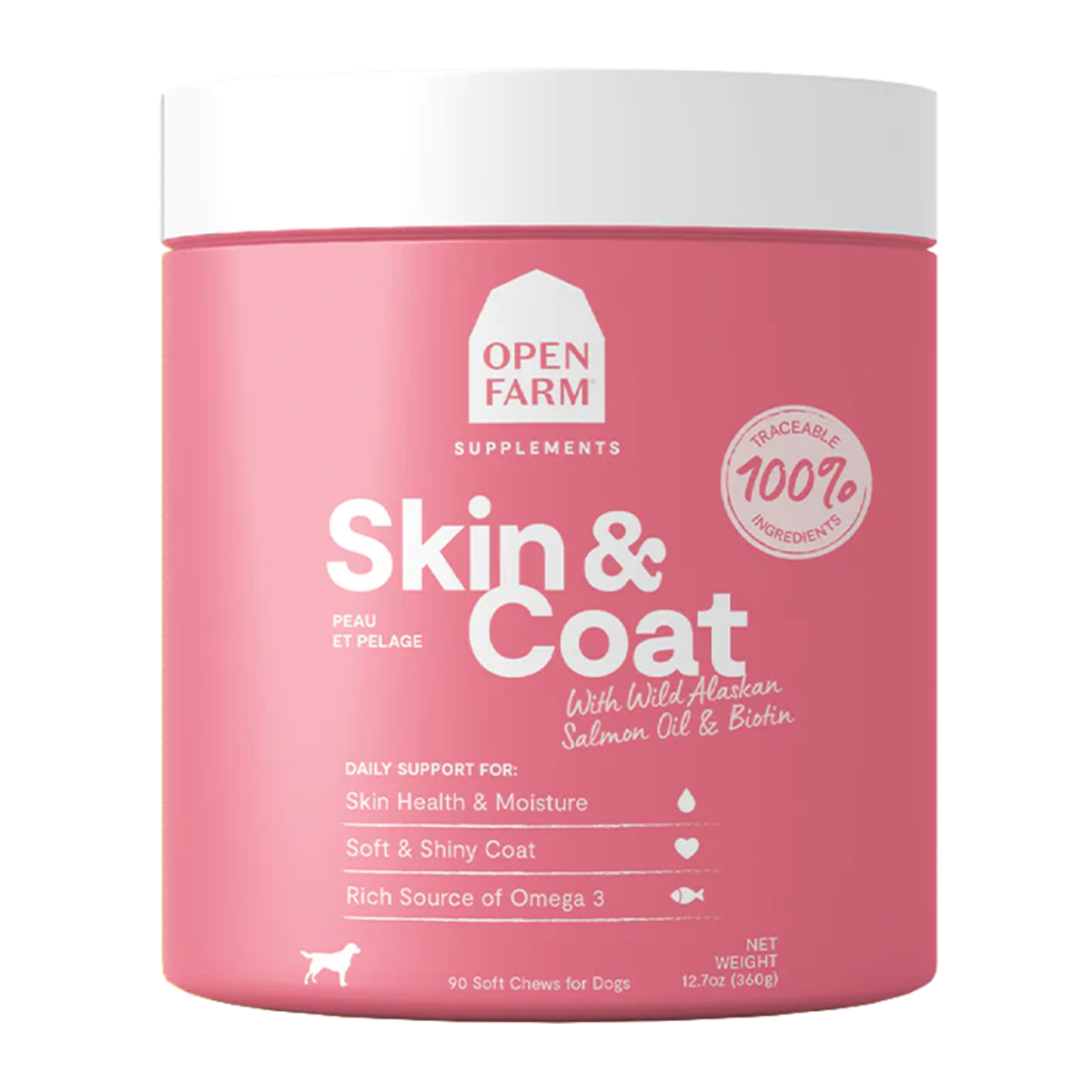 Open Farm Skin & Coat Dog Chew Supplement