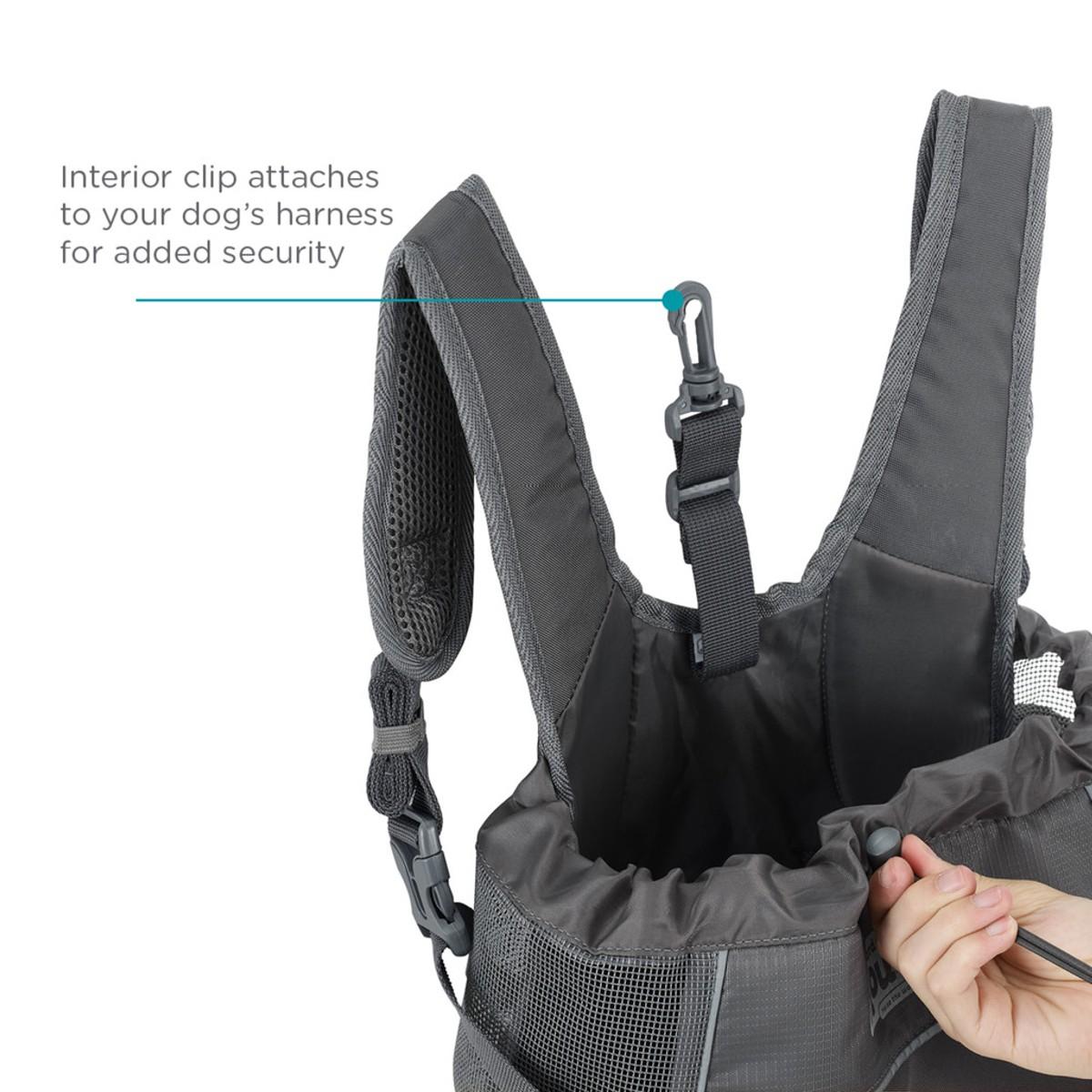 Outward Hound PupPak Front Dog Carrier - Gray | BaxterBoo