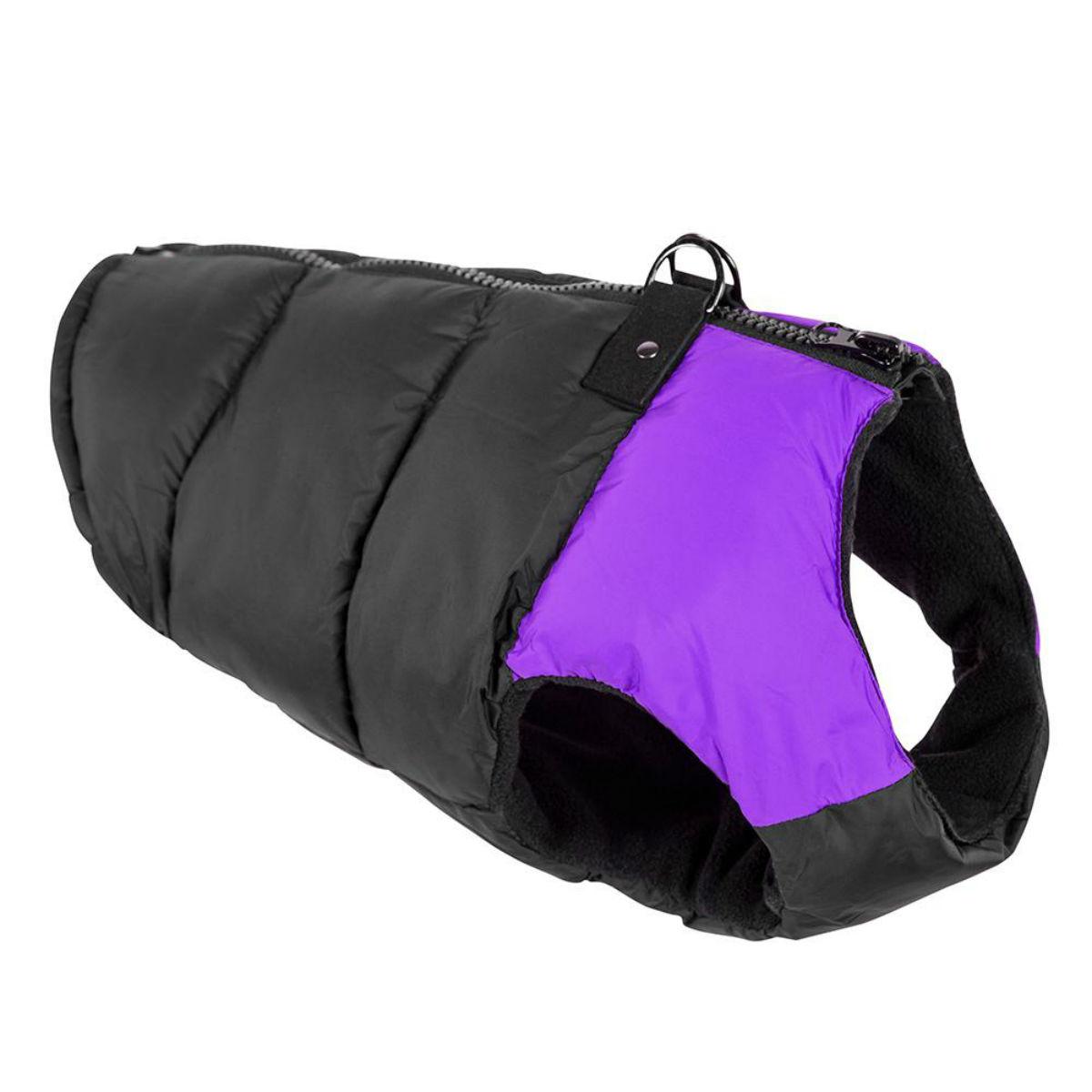 Padded Dog Harness Vest by Gooby - Purple/Black