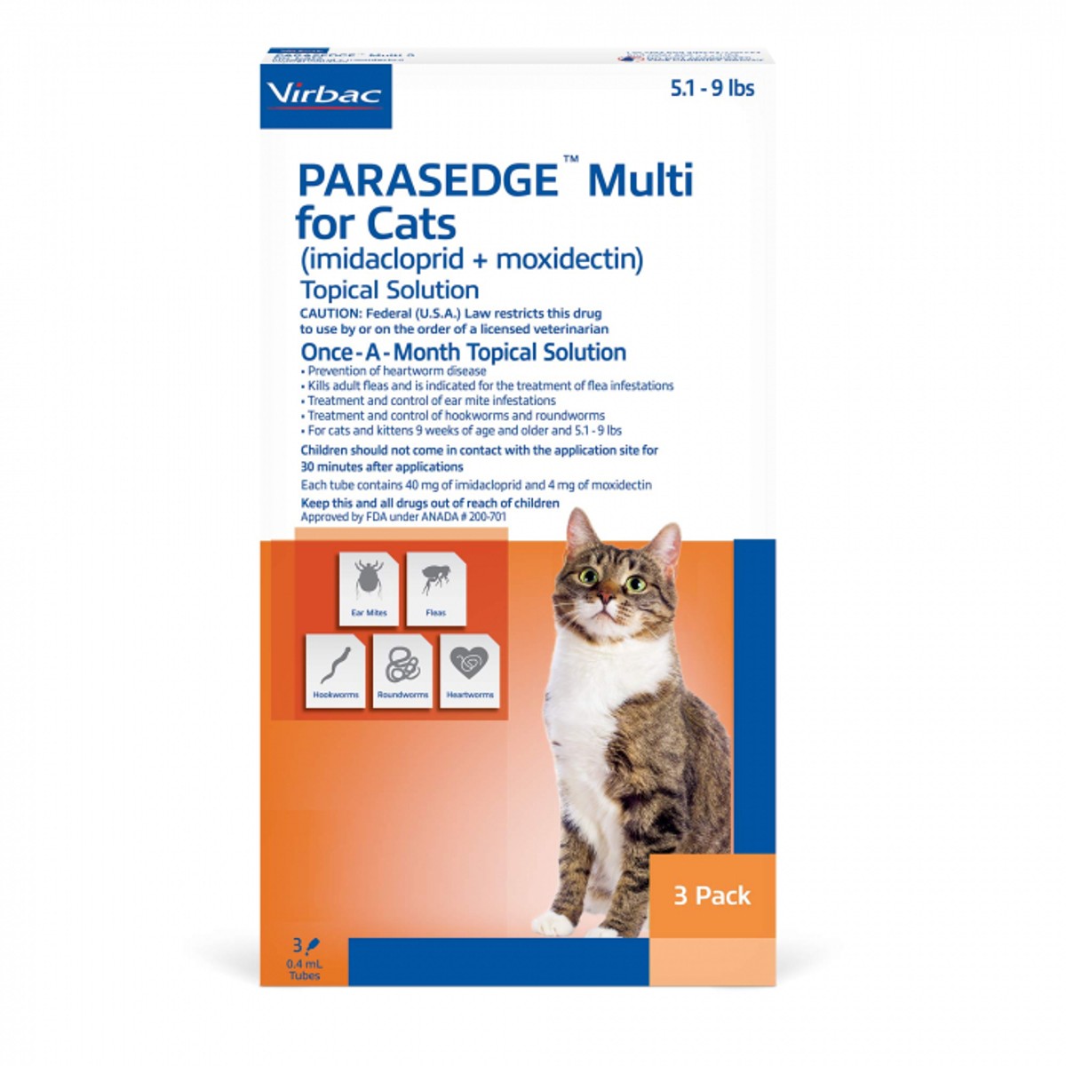Parasedge Multi TOPICAL SOLN for Cats