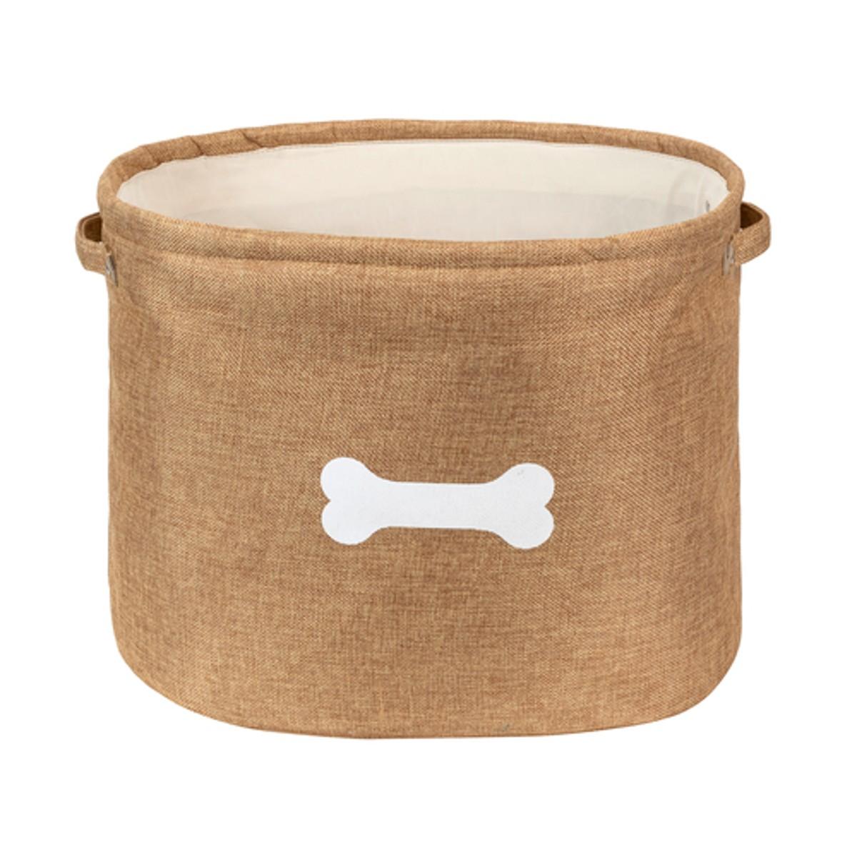 Park Life Designs Capri Dog Toy Basket - Tan