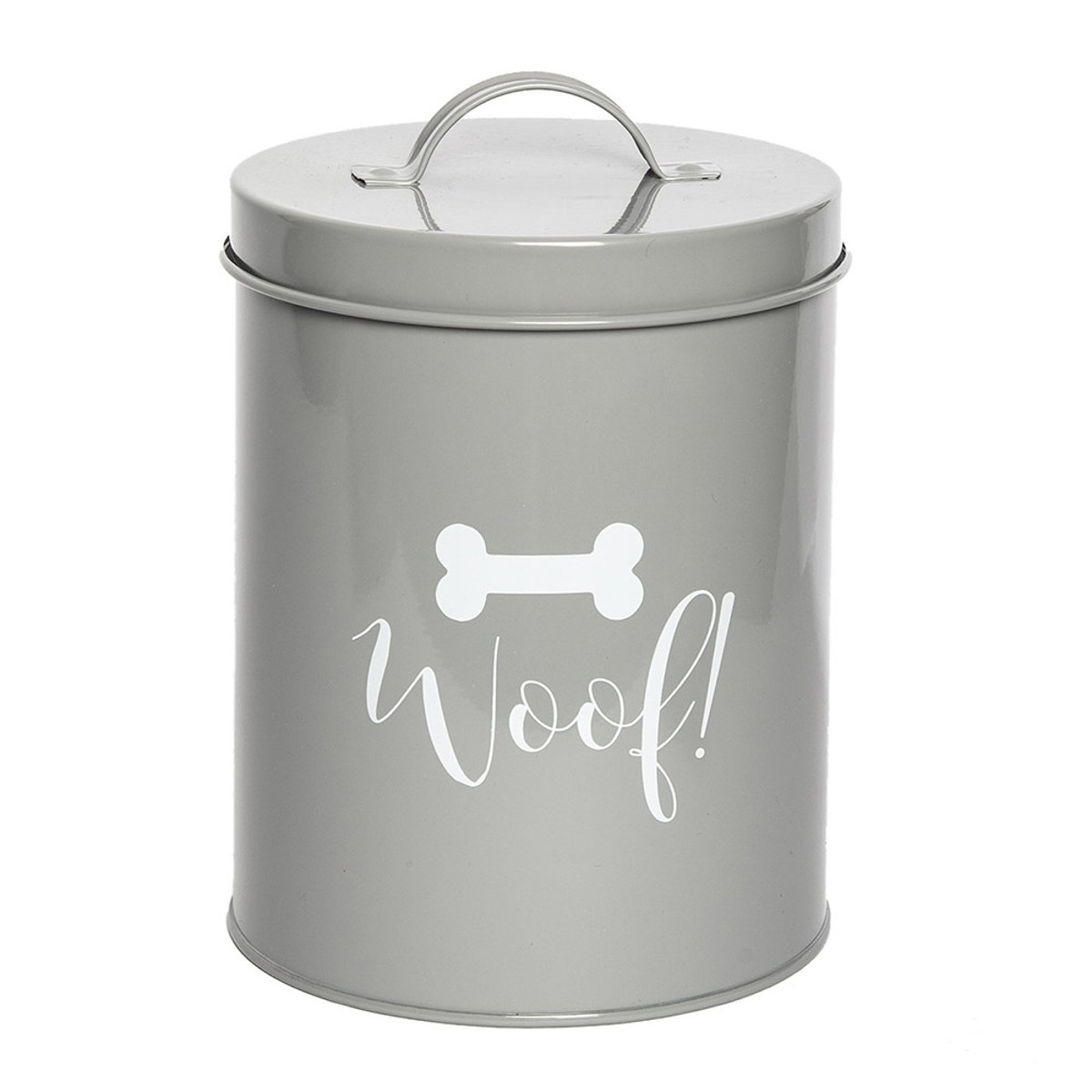 Park Life Designs Casper Dog Treat Jar - Gray Woof