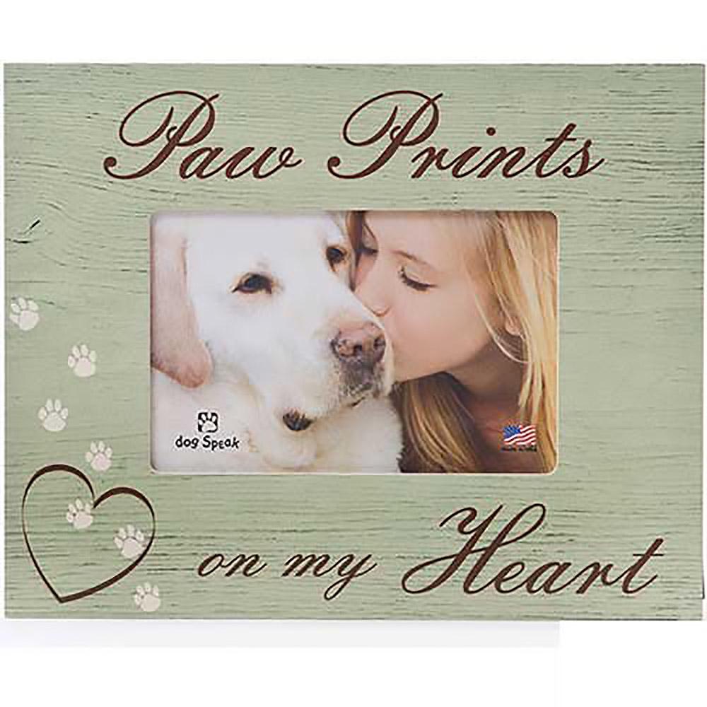 Dog Speak Picture Frame - Paw Prints on my Heart