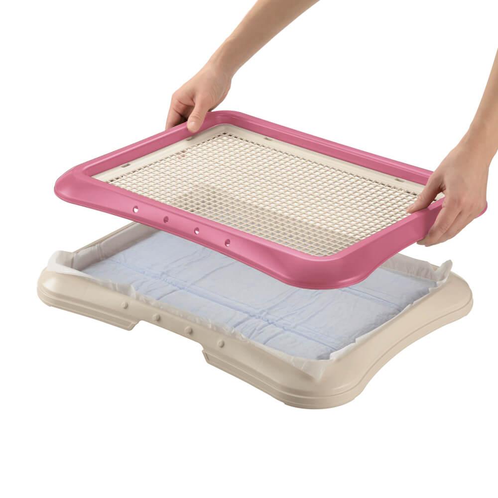 Richell PAW TRAX® Dog Mesh Training Tray - Pi... | BaxterBoo